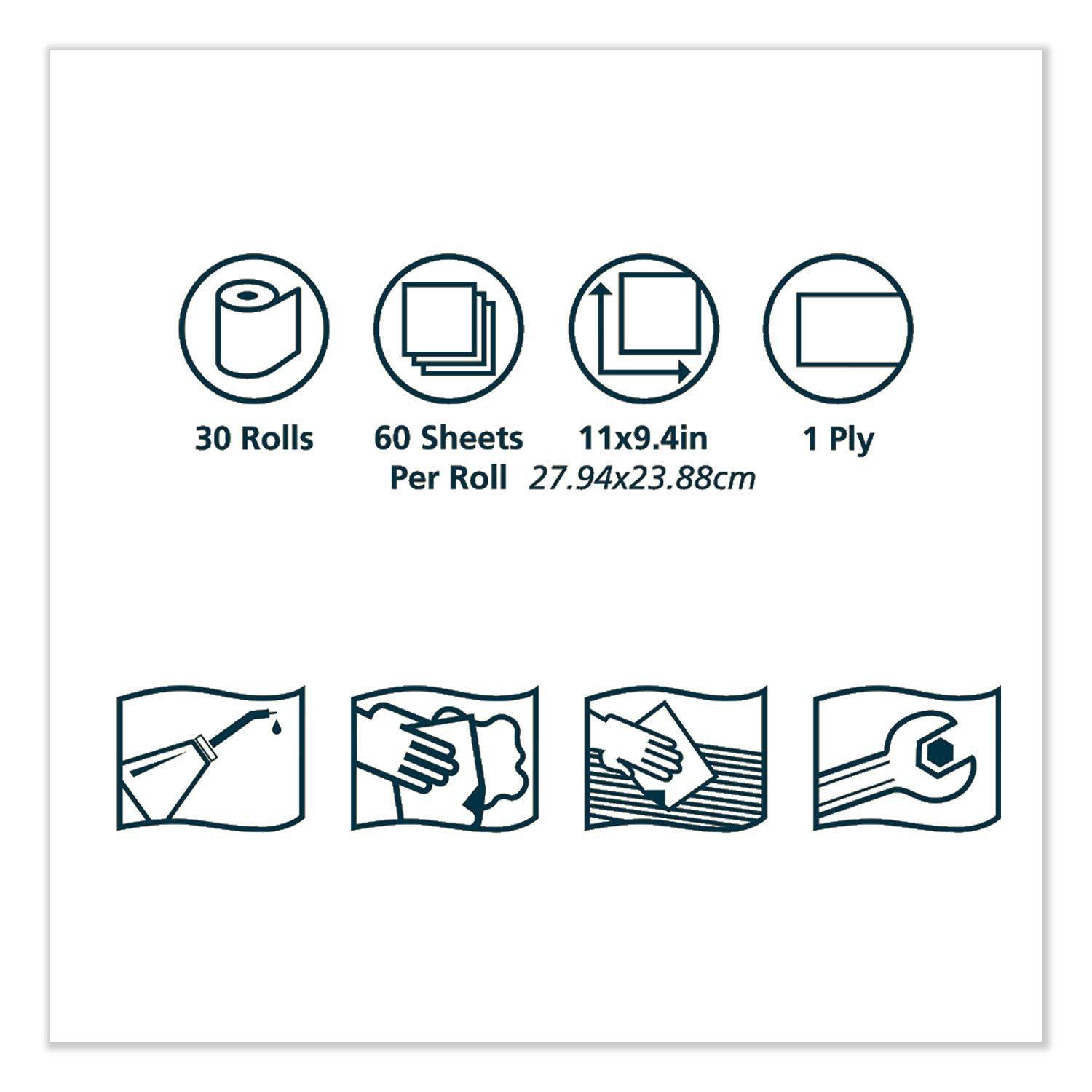Tork ShopMax Heavy Duty Paper Shop Towel Blue, High Absorbency, 30 rolls x 60 Sheets, 450360 - Image 7