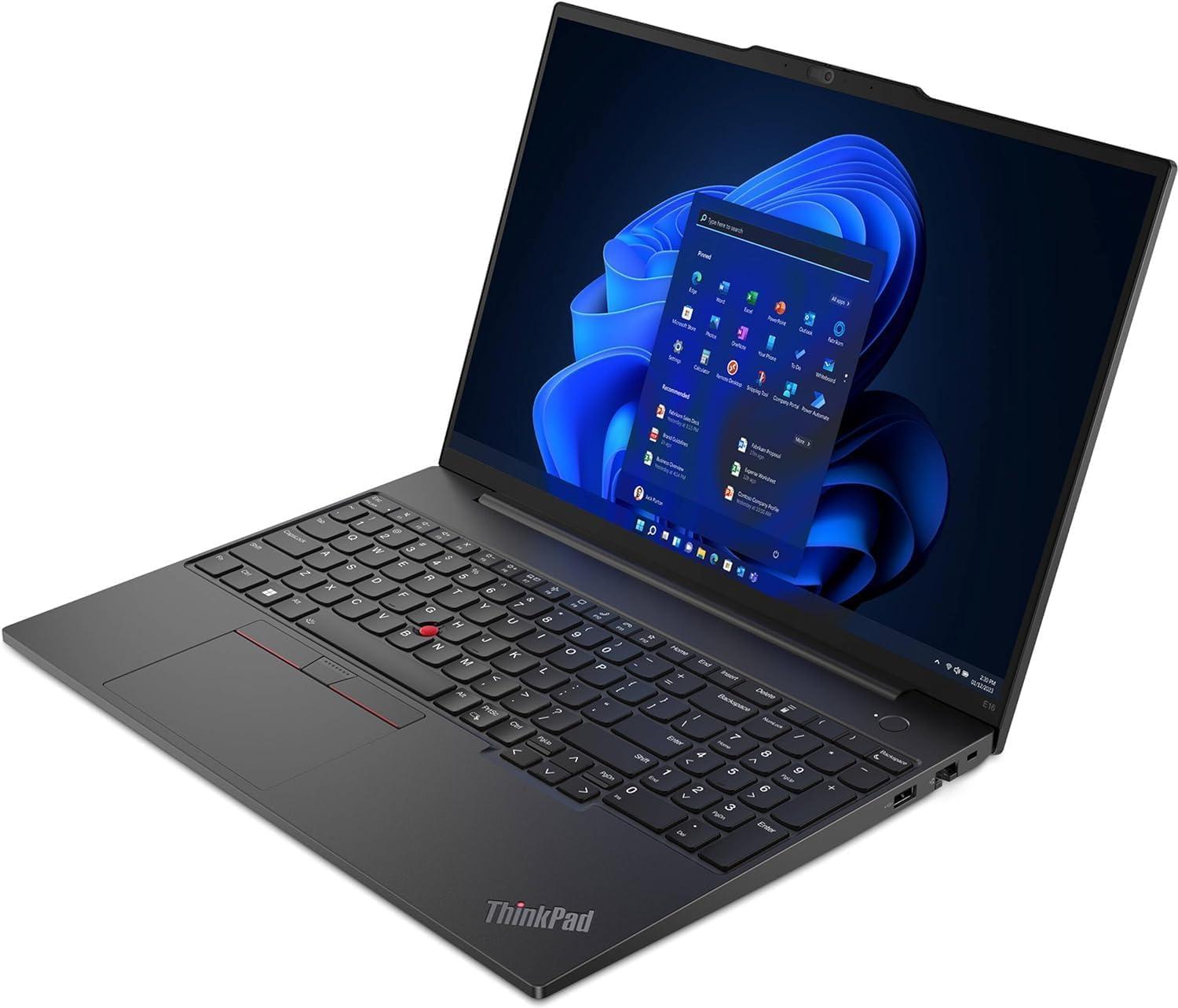 Lenovo ThinkPad E16 Business Laptop (16" FHD+ Touchscreen, Intel 13th Gen 10-Core i7-1355U, 40GB RAM, 1TB SSD) Backlit, Fingerprint, FHD Webcam, Ethernet, Thunderbolt 4, Win 11 Pro w/ AI Copilot - Image 9