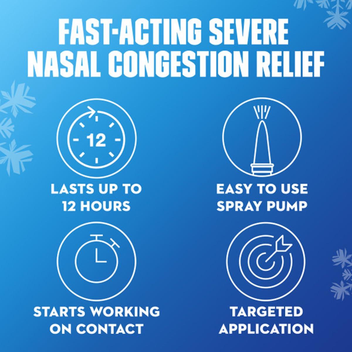 Mucinex Nasal Decongestant Spray, Sinus-Max Severe Nasal Congestion Relief Clear & Cool Nasal Spray, Lasts 12 Hours, Fast Acting, Cooling Menthol Flavor, Packaging May Vary, 0.75 Fl Oz (Pack of 6) - Image 6
