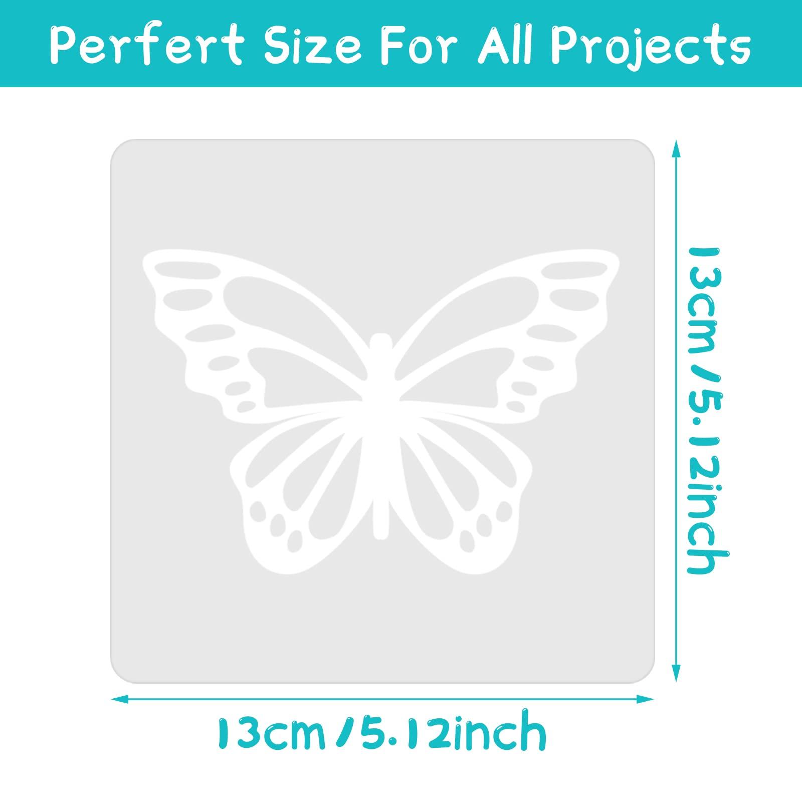 Junkin 20 Pcs Stencil for Painting Stencil Reusable DIY Drawing Template Motivational Art for Crafts Home Decor on Wood, Canvas, Paper, Fabric, Walls, Furniture(Peace and Love) - Image 2