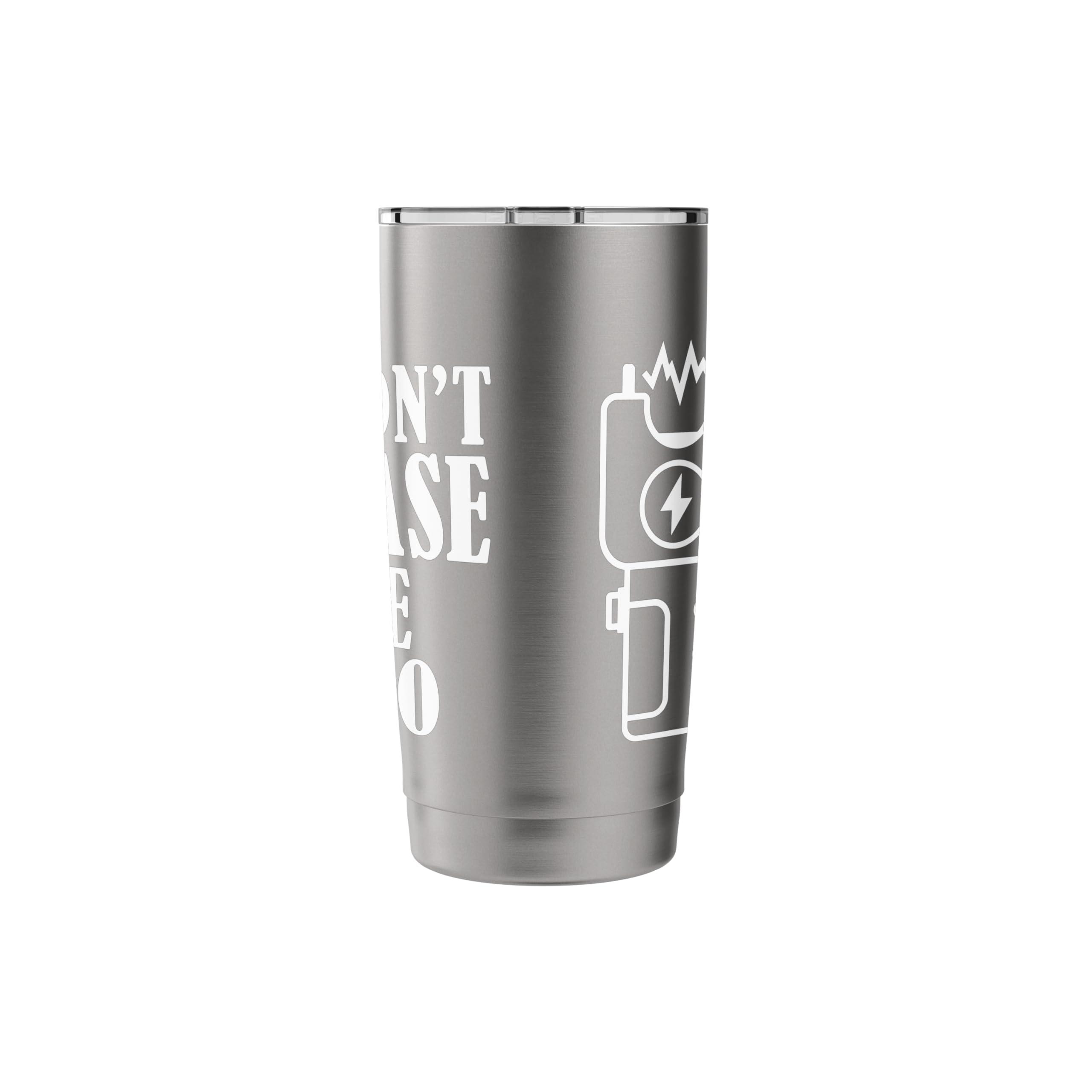 Don't Tase Me Bro Electric Taser Stainless Steel Insulated Tumbler - Image 3