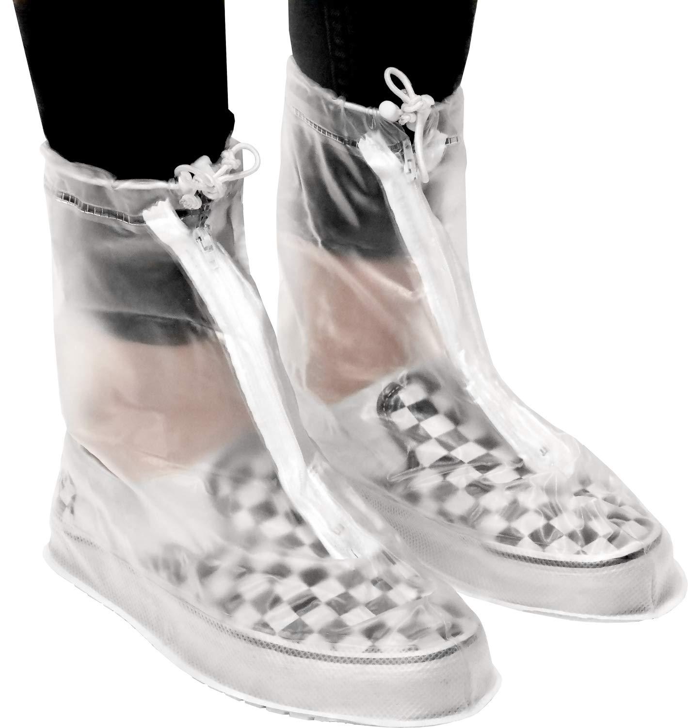 Rain Shoe Covers | Waterproof Shoe Covers for Men Women | Reusable Galoshes Overshoes - Image 3