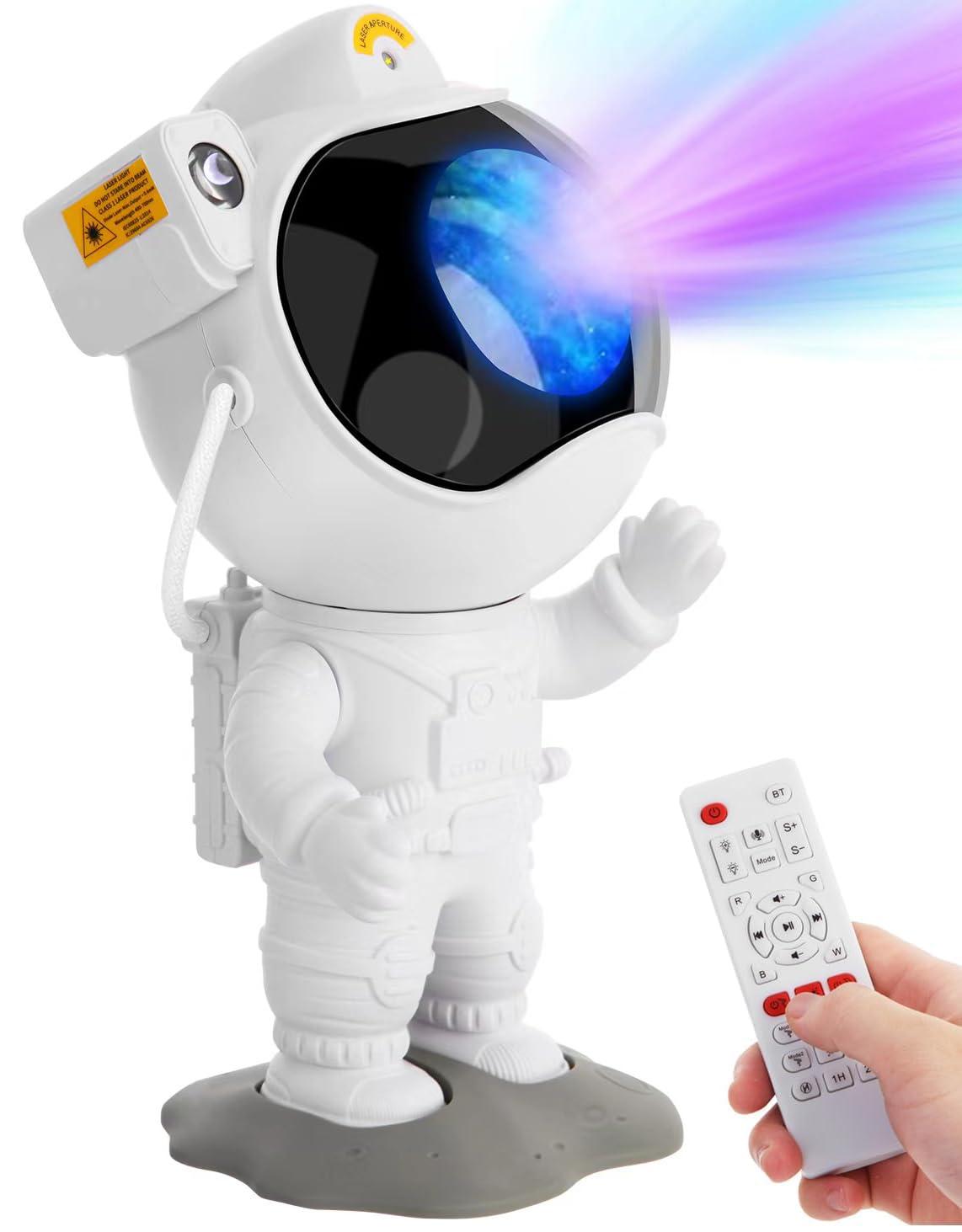 FUKOJEY Astronaut Light Projector - Astronaut Starry Nebula Ceiling LED Lamp with Timer and Remote, Gift for Kids Adults for Bedroom, Christmas, Birthdays, Valentine's Day etc.