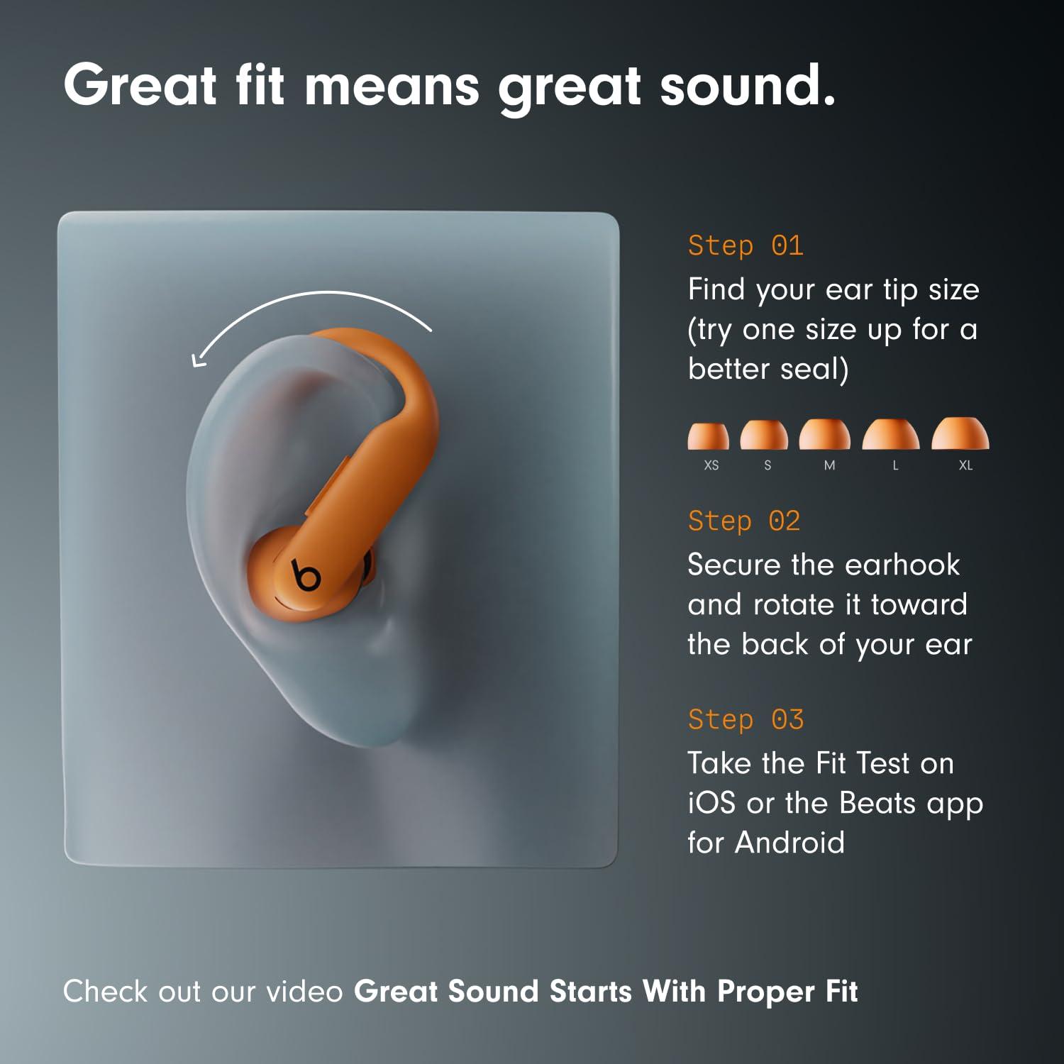 Beats Powerbeats Pro 2 Wireless Bluetooth Earbuds - Noise Cancelling, Heart Rate Monitor, IPX4, Up to 45H Battery & Charging Case, Works with Apple & Android - Jet Black - Image 3