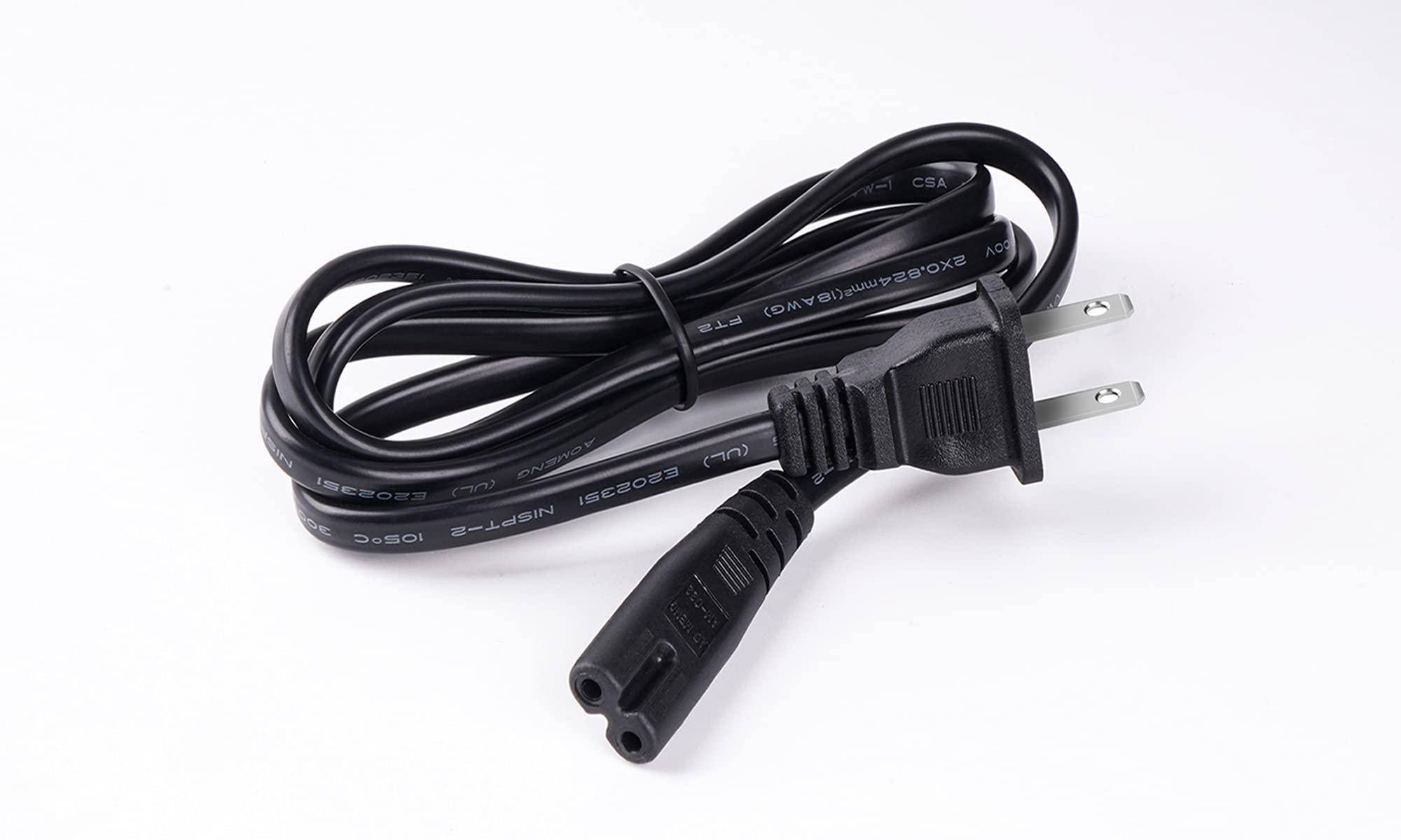 6Ft Power Cord for JBL PartyBox 100 110 200 300 310 710 1000 On-The-Go Speaker, Onn Party Speaker, JBL Soundbar 2 Prong Power Cable Replacement - Image 3