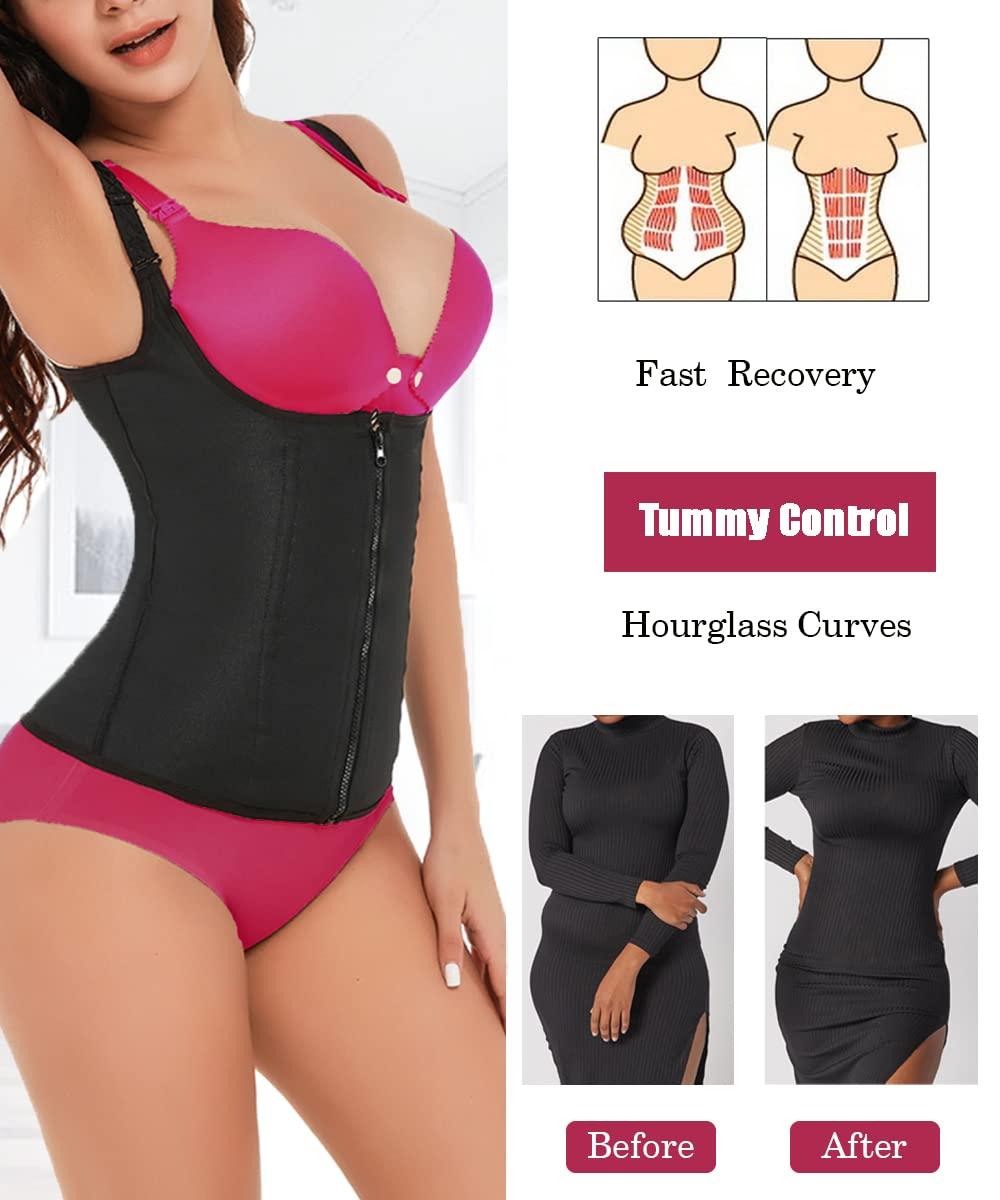 GainKee Clip and Zip Waist Trainer Corset Women Neoprene Worked Out Sweat Vest Body Shaper - Image 2