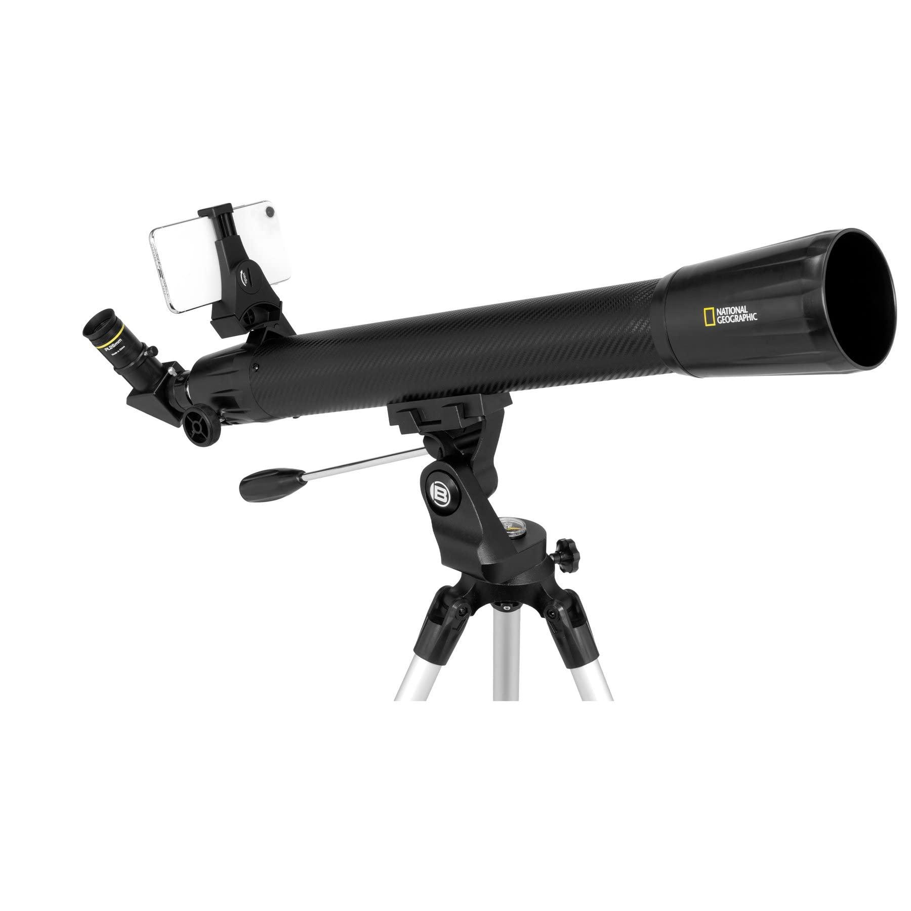 National Geographic 70mm Astronomical Refractor Telescope with Fully Coated Optics Adjustable Tripod and Astronomy App for Young Astronomers and Adult Sky Watchers - Image 7