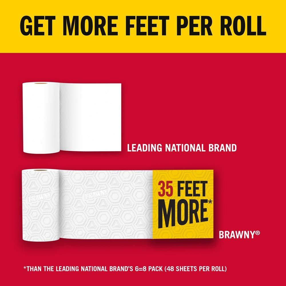 Brawny Paper Towels, 6 Large Rolls, Full Sheet, 6 = 8 Regular Rolls - Image 6