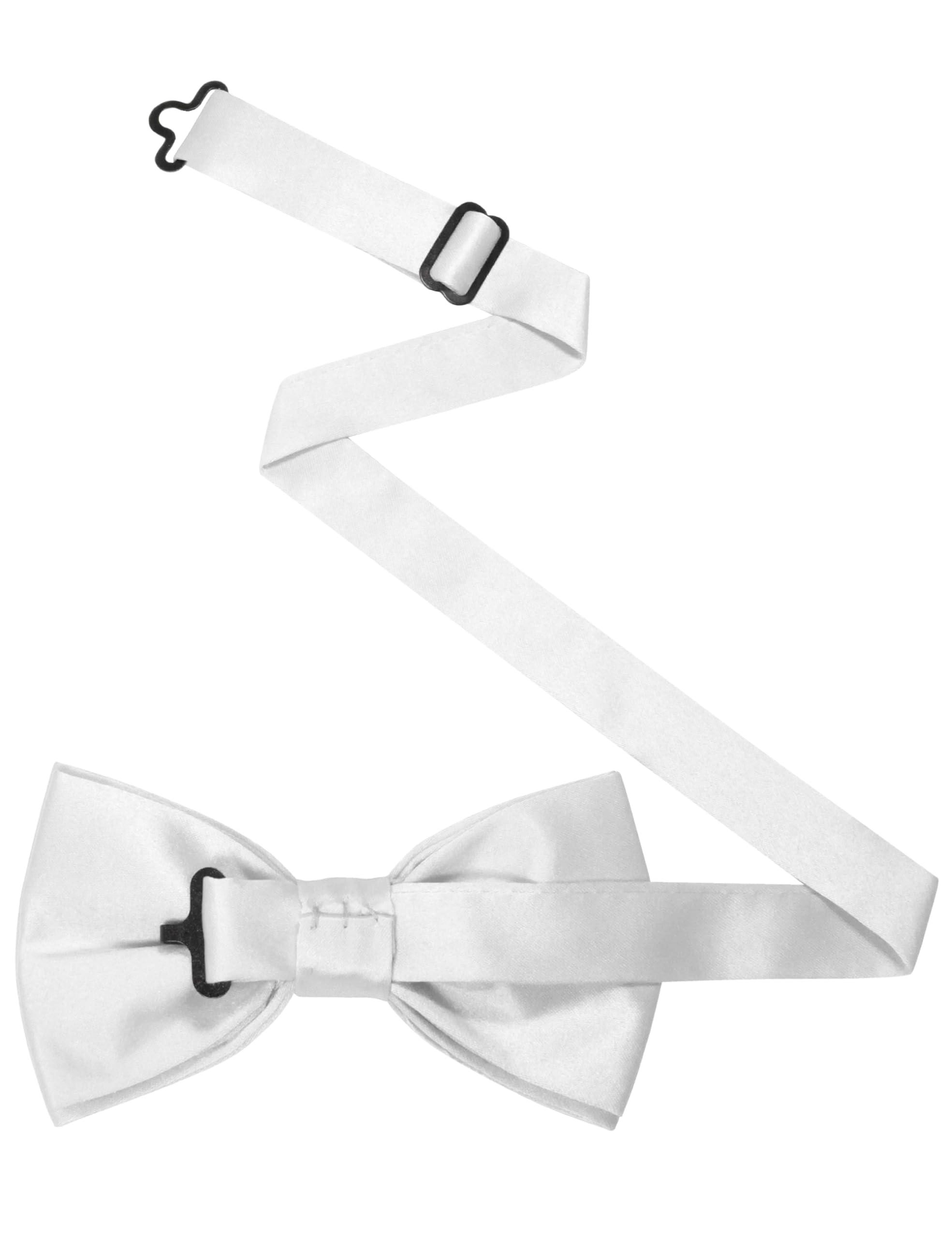 JEMYGINS Solid Color Pre-tied Bow Tie and Pocket Square Set for Men - Image 4