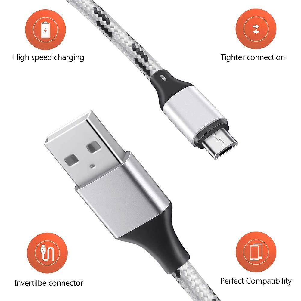 Multi Charging Cable, 5ft 3Pack Multi Charger Cable Nylon Braided Multiple USB Universal 3 in 1 Charging Cord Adapter with Type-C, Micro USB Port Connectors for Cell Phones and More - Image 7