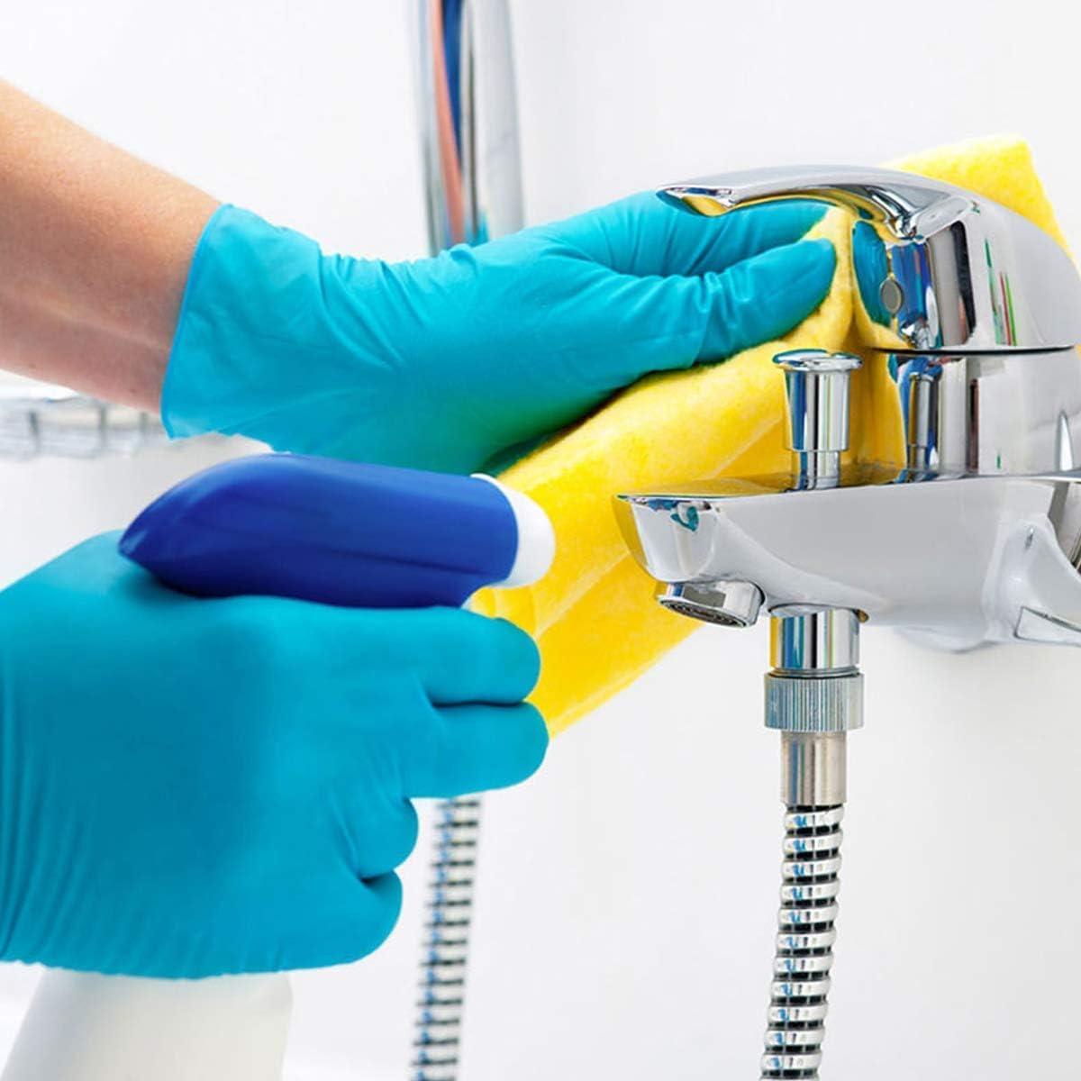 Basic Medical Blue Nitrile Exam Gloves, Latex-Free & Powder-Free Food-Safe House Cleaning Disposable Glove (1000 Pcs) - Image 5