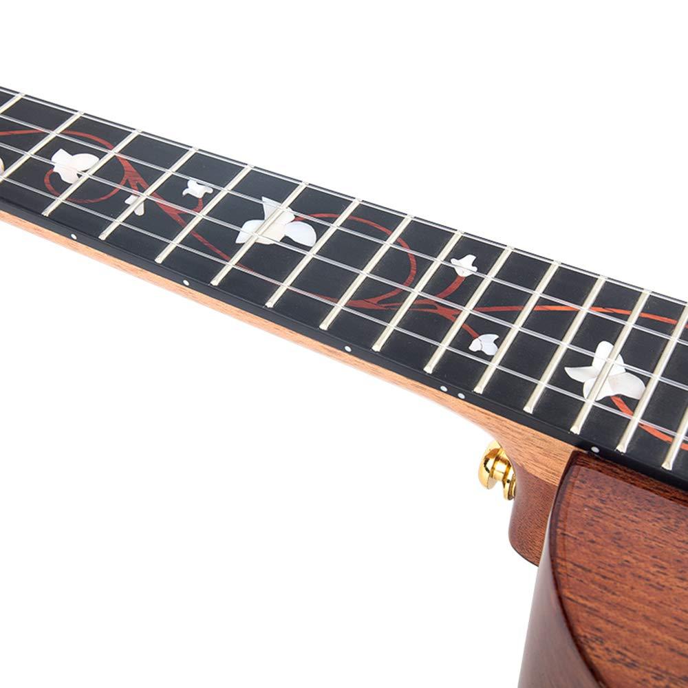 Enya Tenor Ukulele 26 Inch AAA Solid Mahogany Cutaway Gloss Ukelele for beginner Intermediate Advanced(EUT-M6) - Image 4