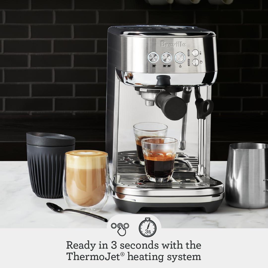 Breville Bambino Plus Espresso Machine BES500BSS, Brushed Stainless Steel - Image 4