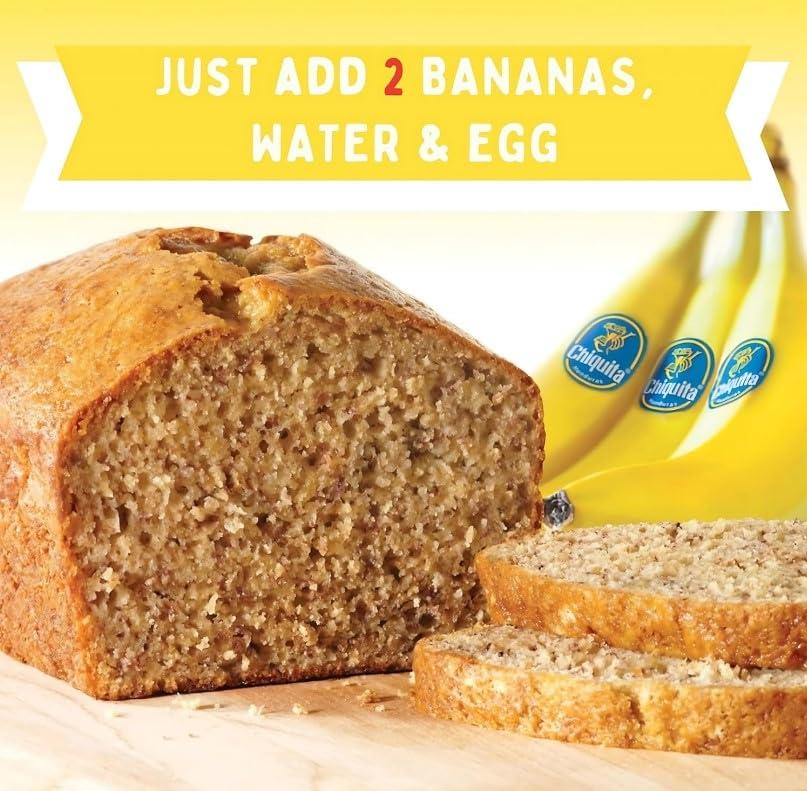 Concord Foods Banana Bread Mix - Easy Homemade Delight - Just Add Bananas, Egg, and Water! 13.7 Oz (Pack of 4) - Image 2