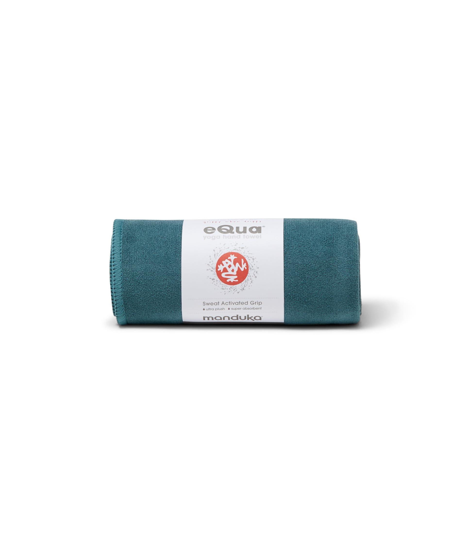 Manduka eQua Yoga Hand Towel - Quick Drying Microfiber, Lightweight, Yoga Accessories Easy for Travel