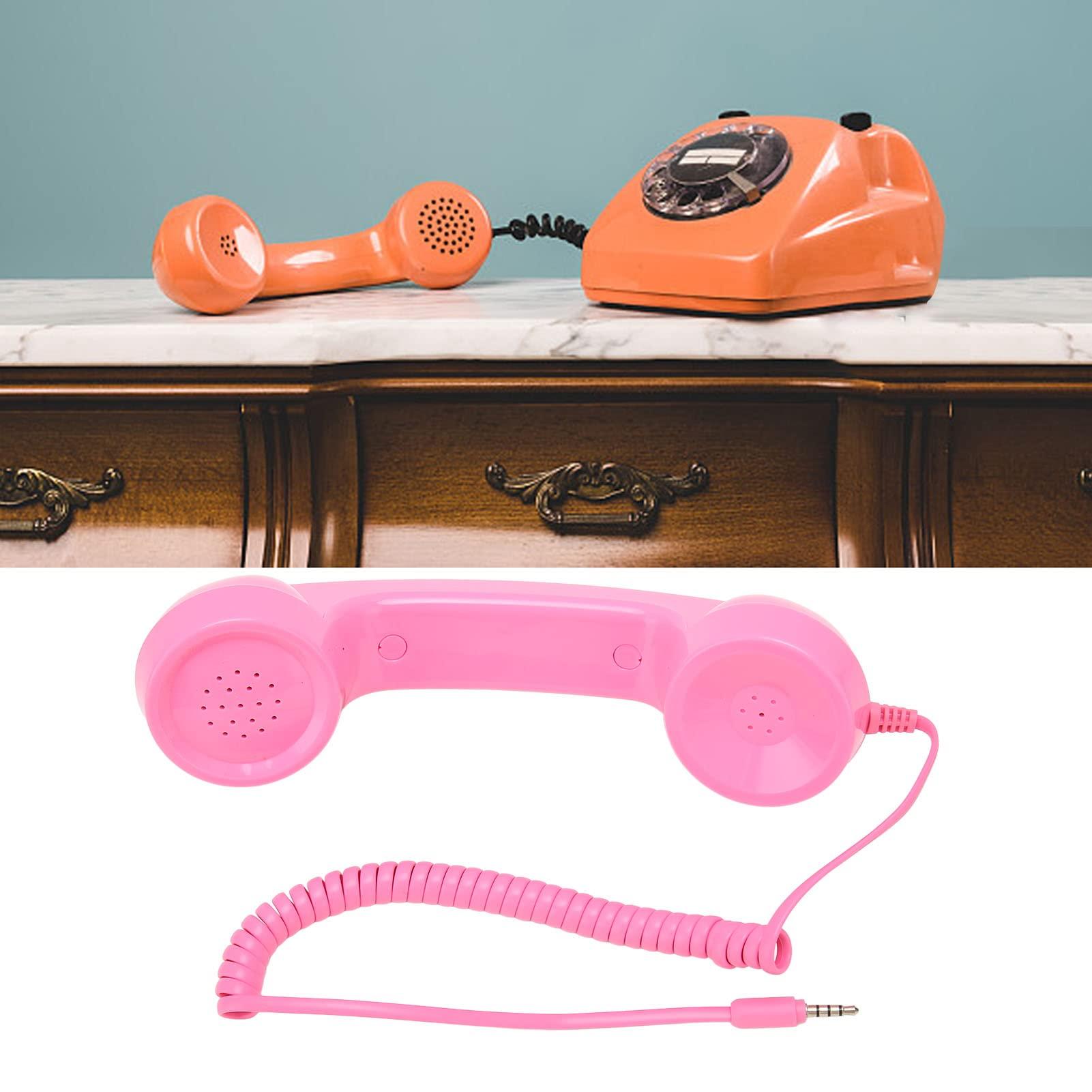 EIMSOAH 3.5mm Vintage Telephone Handset, Retro Phone Handset, Multifunction Old Style Handheld Cell Phone Receiver for Mobile Phones, Computers, Laptop (#1)
