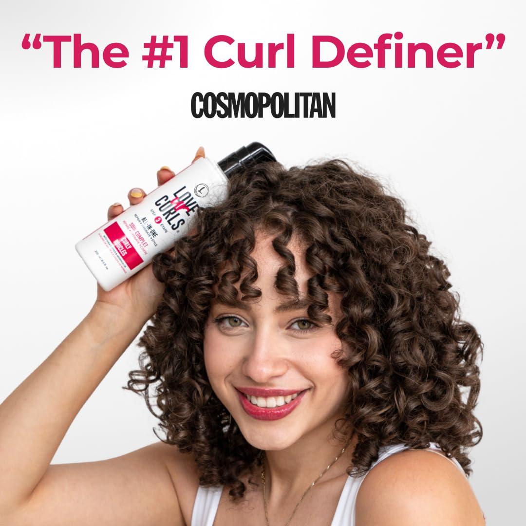 Love Ur Curls All in One Curl Cream Styler, Anti Frizz Curling Cream for Curly Hair, Repair, Define, Hydrate & Style with Shea Butter, 250mL - Image 3
