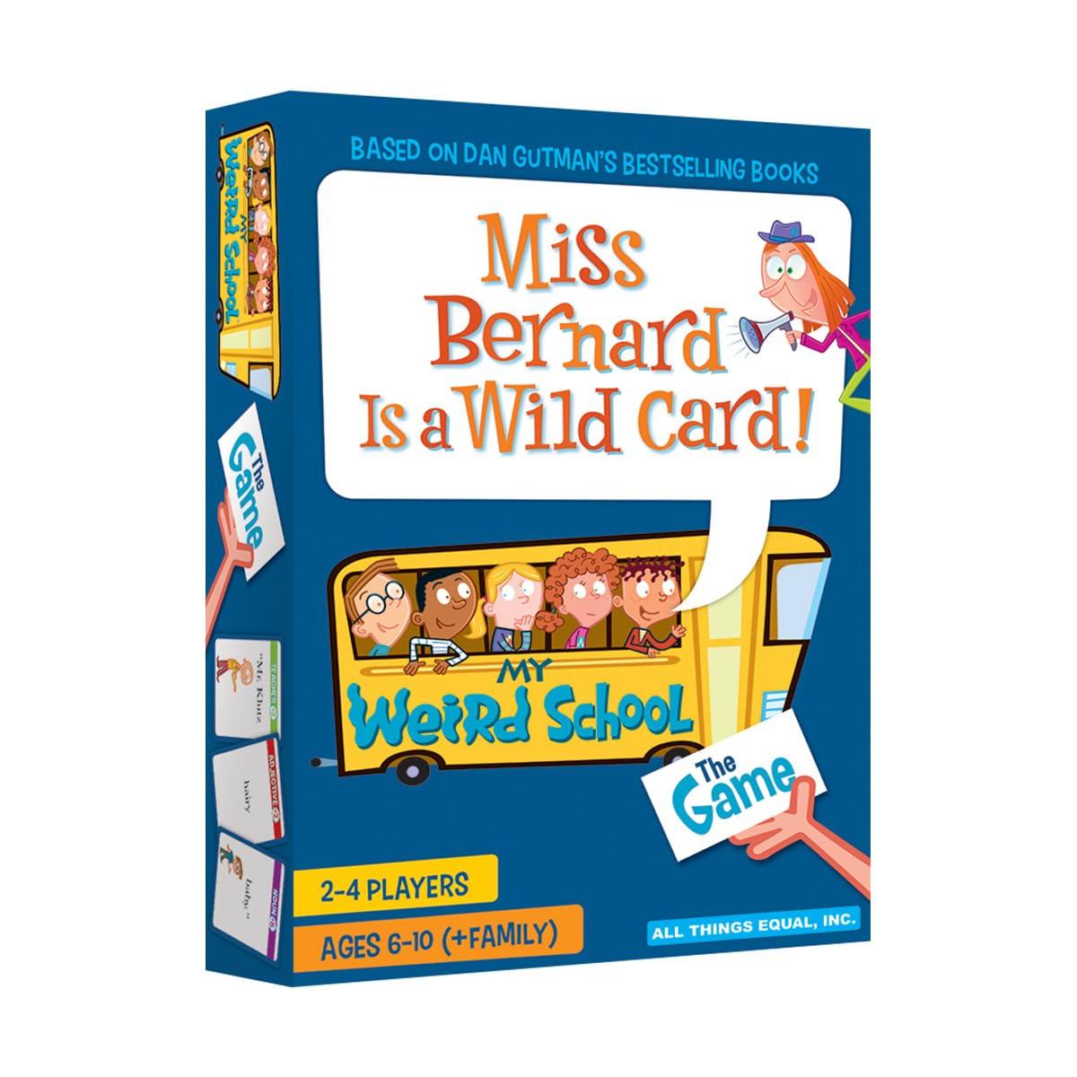 All Things Equal, Inc. THE OFFICIAL MY WEIRD SCHOOL GAME - MISS BERNARD IS A WILD CARD, Fun + Educational Game for Elementary School Kids, 2-4 Players, Ages 6-10 (+ Family)