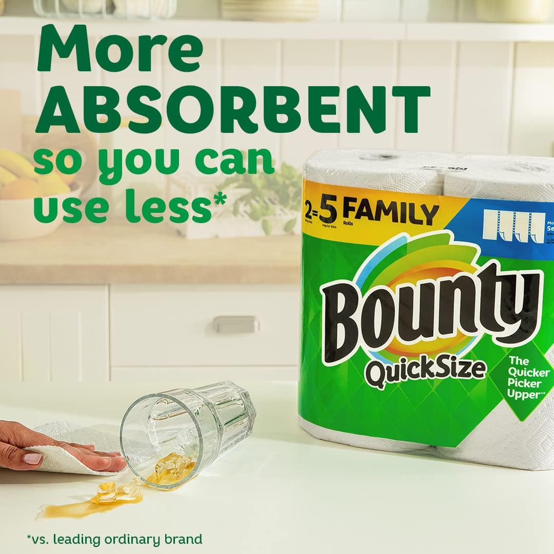 Bounty Select-A-Size Paper Towels, 2 Double Plus Rolls, White, 113 Sheets Per Roll - Image 2