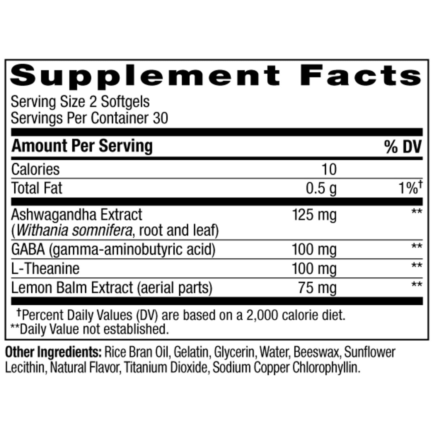 OLLY Ultra Strength Goodbye Stress Softgels, GABA, Ashwagandha, L-Theanine and Lemon Balm, Stress Relief Supplement - 60 Count - Image 7