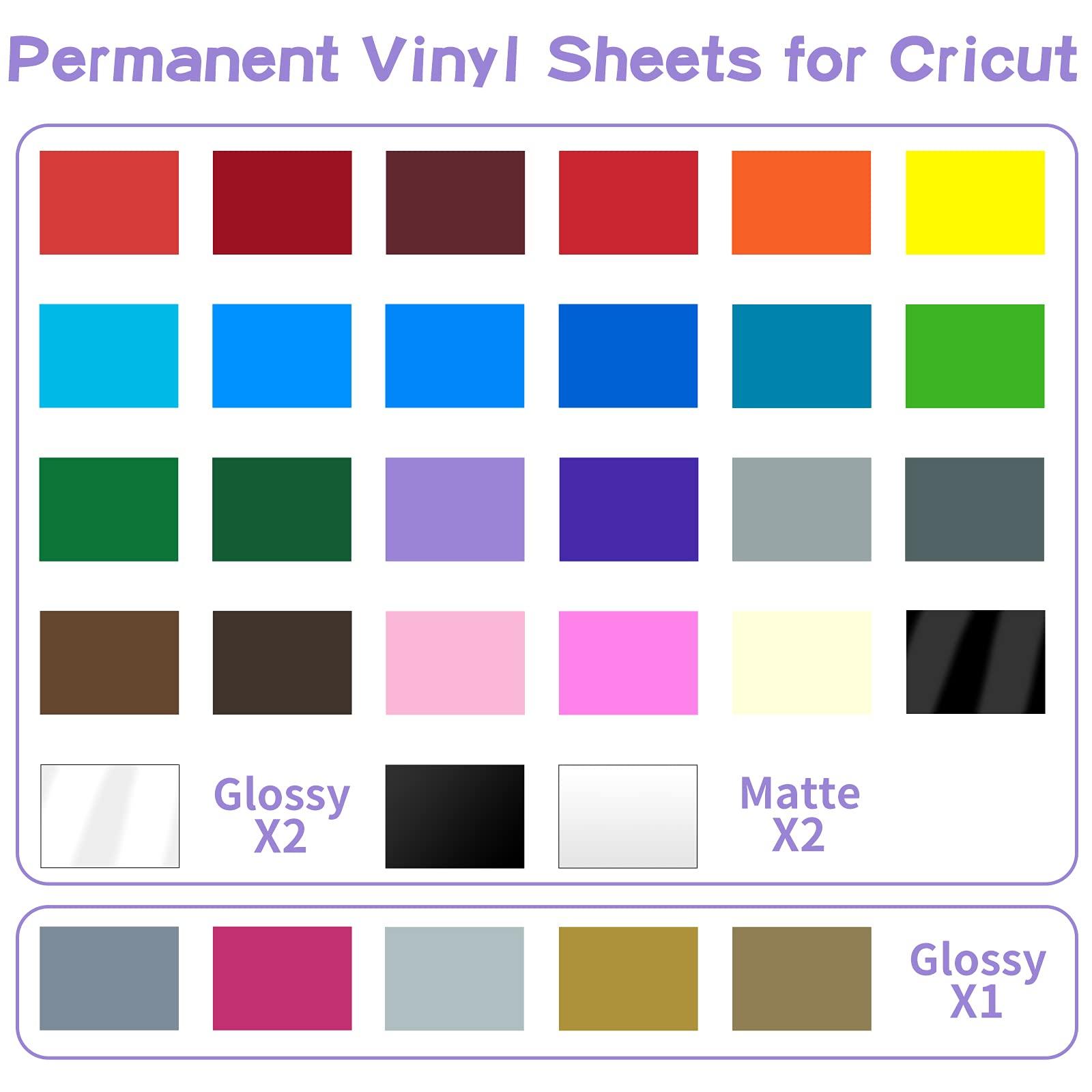 Lya Vinyl 65 Pack Permanent Vinyl, Self Adhesive Vinyl Sheets for Cutting Machine, Permanent Outdoor Vinyl for Party Decoration, Sticker, DIY Mug, Car Decal - Image 2