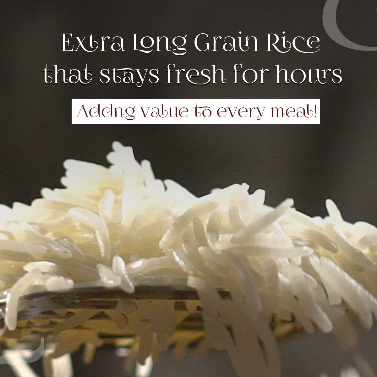 Shahzada Supreme Basmati Rice 10 Lbs – Extra Long Grain, Non-Sticky, Non GMO, Vegan, Gluten Free, No Cholesterol, Low Sodium, Zip-Lock Bag, Parboiled - Image 5