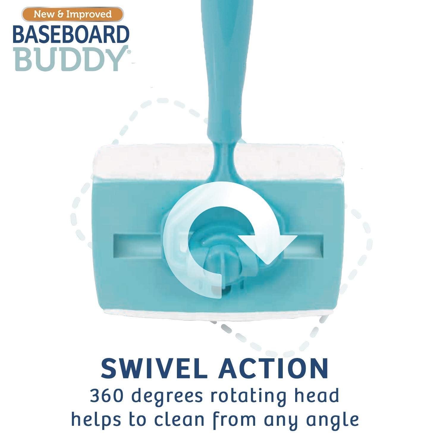 Baseboard Buddy – Baseboard & Molding Cleaning Tool! Includes 1 Baseboard Buddy and 3 Reusable Cleaning Pads, As Seen on TV - Image 4