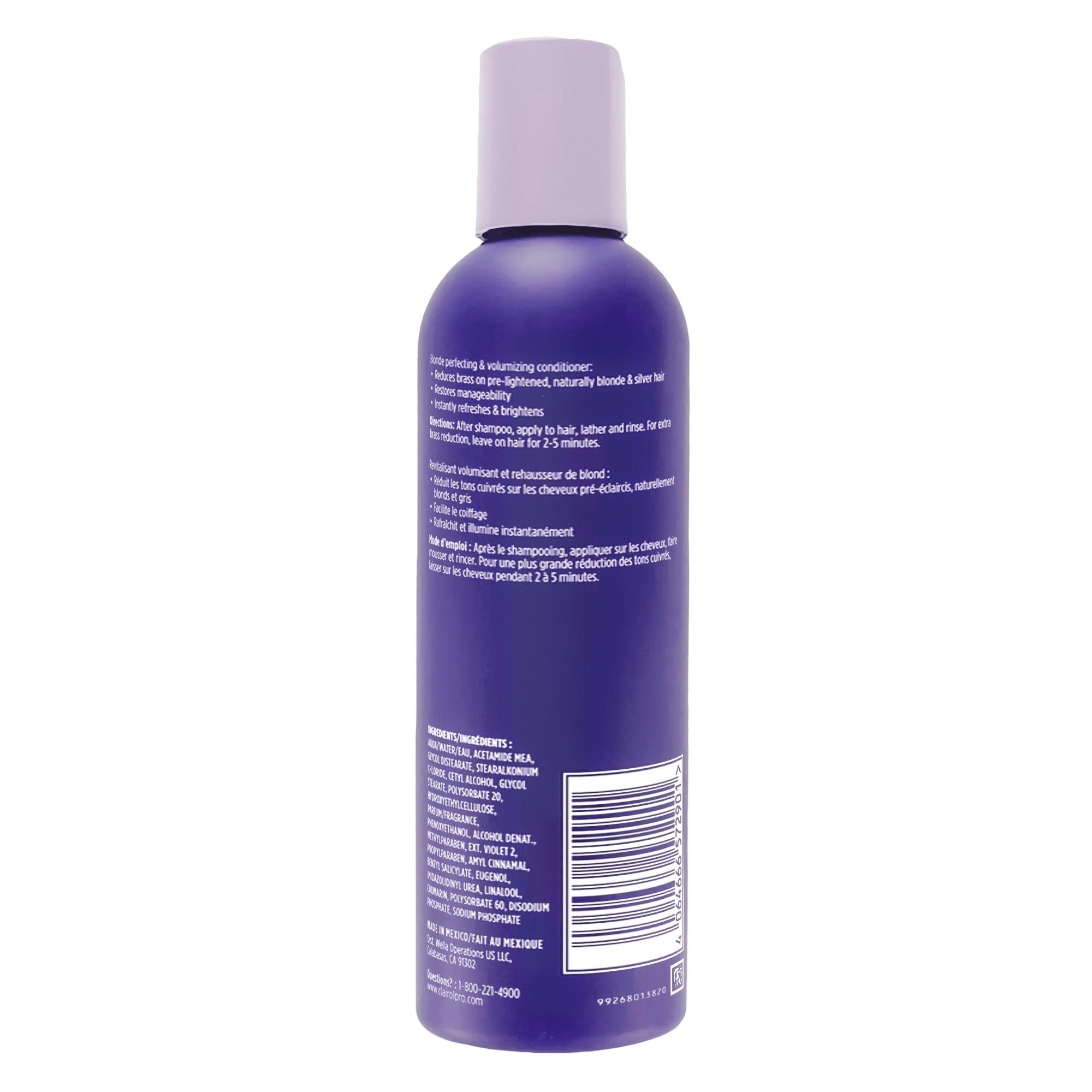Clairol Professional Shimmer Lights Purple Conditioner | Neutralizes Brass & Yellow Tones | For Blonde, Silver, Gray & Highlighted Hair - Image 2