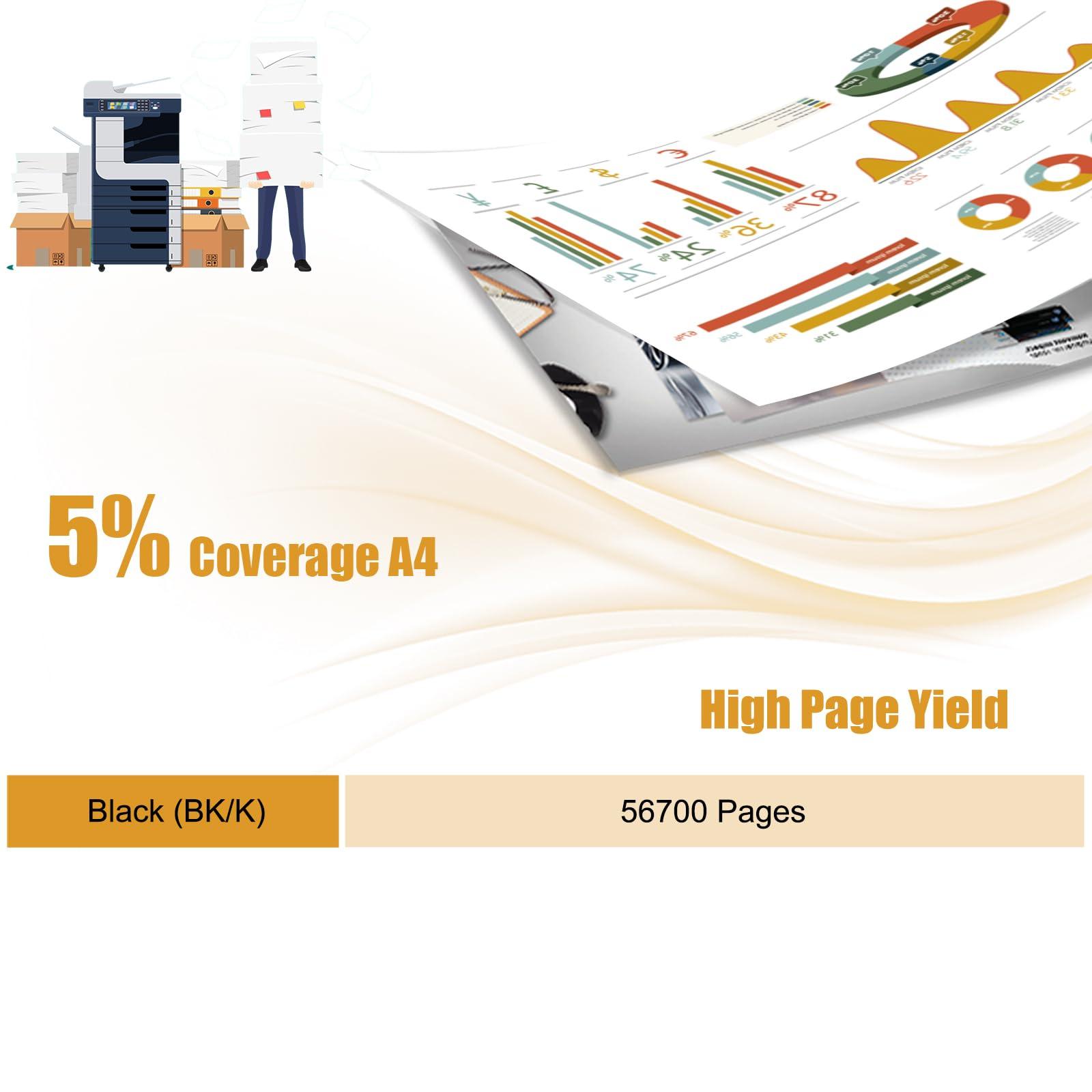106R03944 Toner Cartridges Compatible for Xerox VersaLink B605S B605SF B605SP B605X B605XF B605XP B605XTF B605XTP Printers, High Yield 56700 Pages (Black) - Image 3