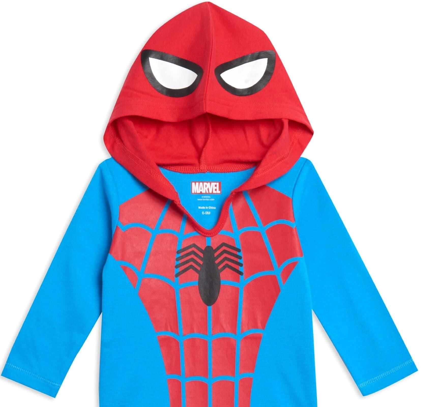 Marvel Avengers Hulk Captain America Spider-Man Baby 3 Pack Cosplay Bodysuits Newborn to Infant - Image 5