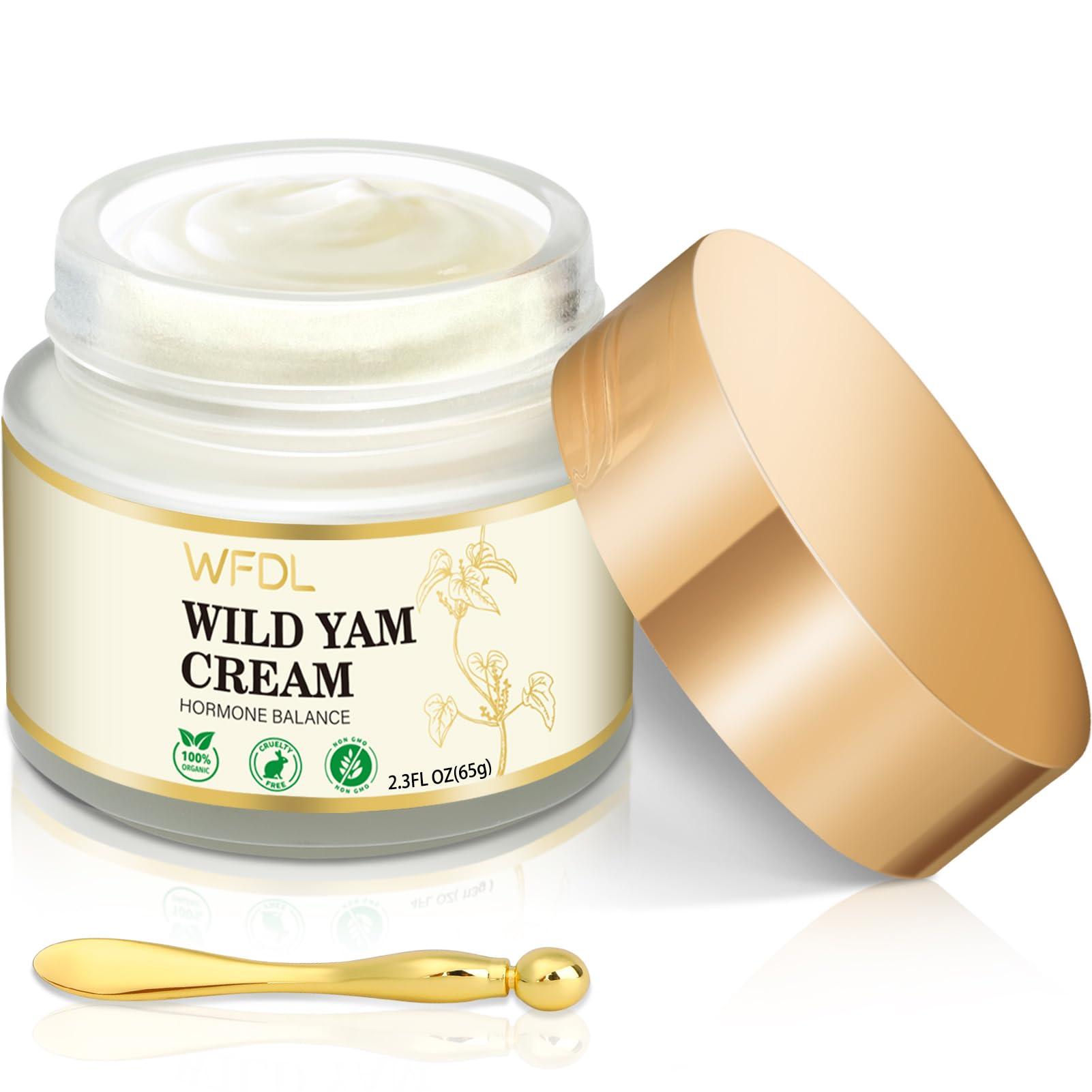 Organic Wild Yam Cream with Red Clover, Moisturizing Cream for Women, Includes Applicator (2.3 Ounce) - Image 7