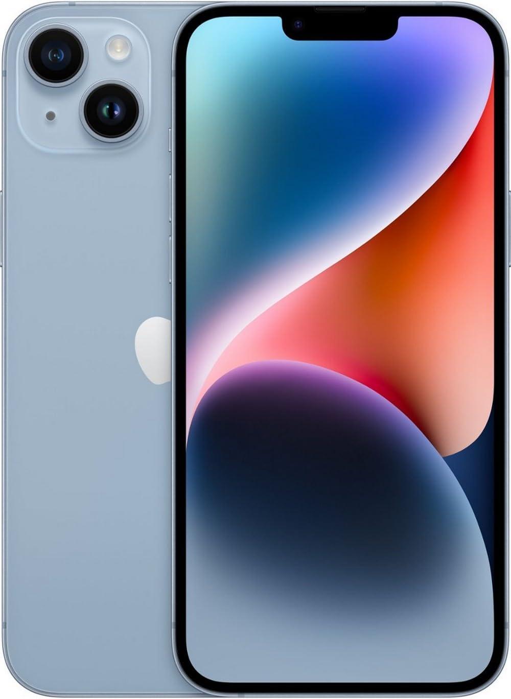 Apple iPhone 14 Plus, 128GB, Blue - Unlocked (Renewed)