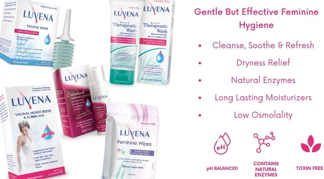 Luvena Moisturizer - Vaginal Moisturizer & Menopause Support for Women - Feminine Intimate Dryness, Redness, Irritation, Burning Symptom Relief - Water Based, Paraben & Glycerin Free - (2 Pack) - Image 5