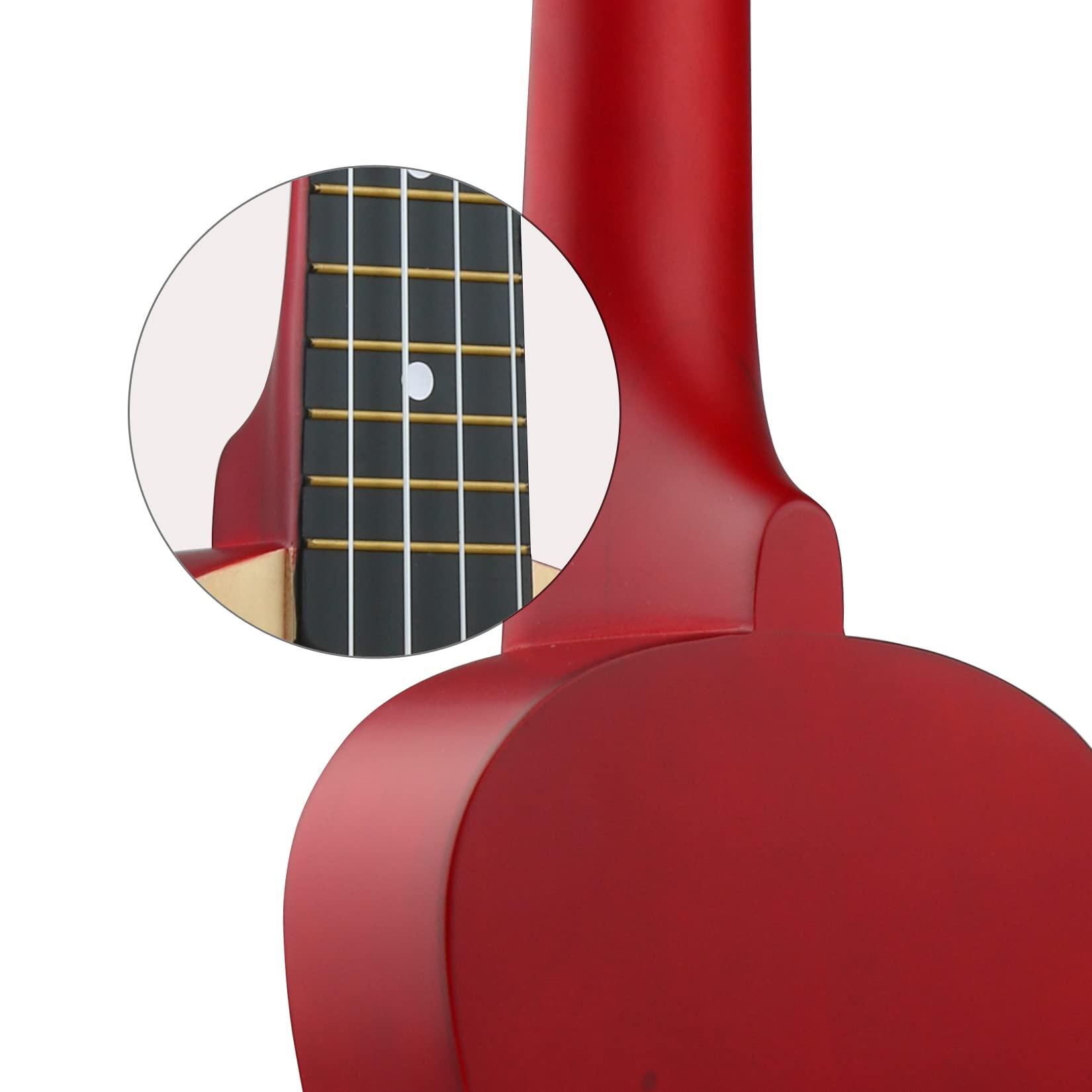 LXS Soprano Ukulele Kids Ukulele for Beginners - 23" Small Guitar Ukulele with Gig Bag, 1 Standby String and 2 Picks (Wood Color) - Image 4