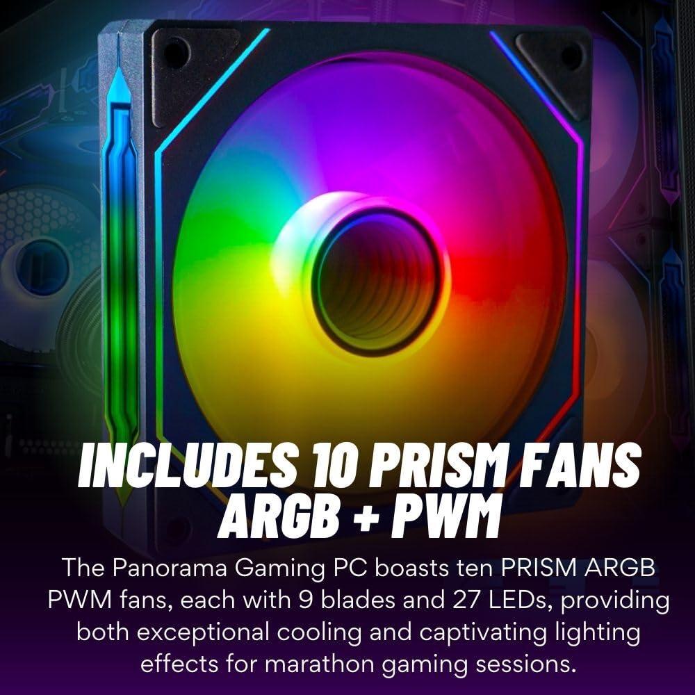 Panorama XL RTX 5090 Gaming Desktop PC - AMD Ryzen 9 9950X3D, 192GB DDR5 RAM, 4TB NVMe 990 Pro Gen4 SSD, 3TB HDD, WiFi 6E + BT, HDMI, Windows 11 Pro - Best 2025 RGB Prebuilt Tower Computer for Gamers - Image 4