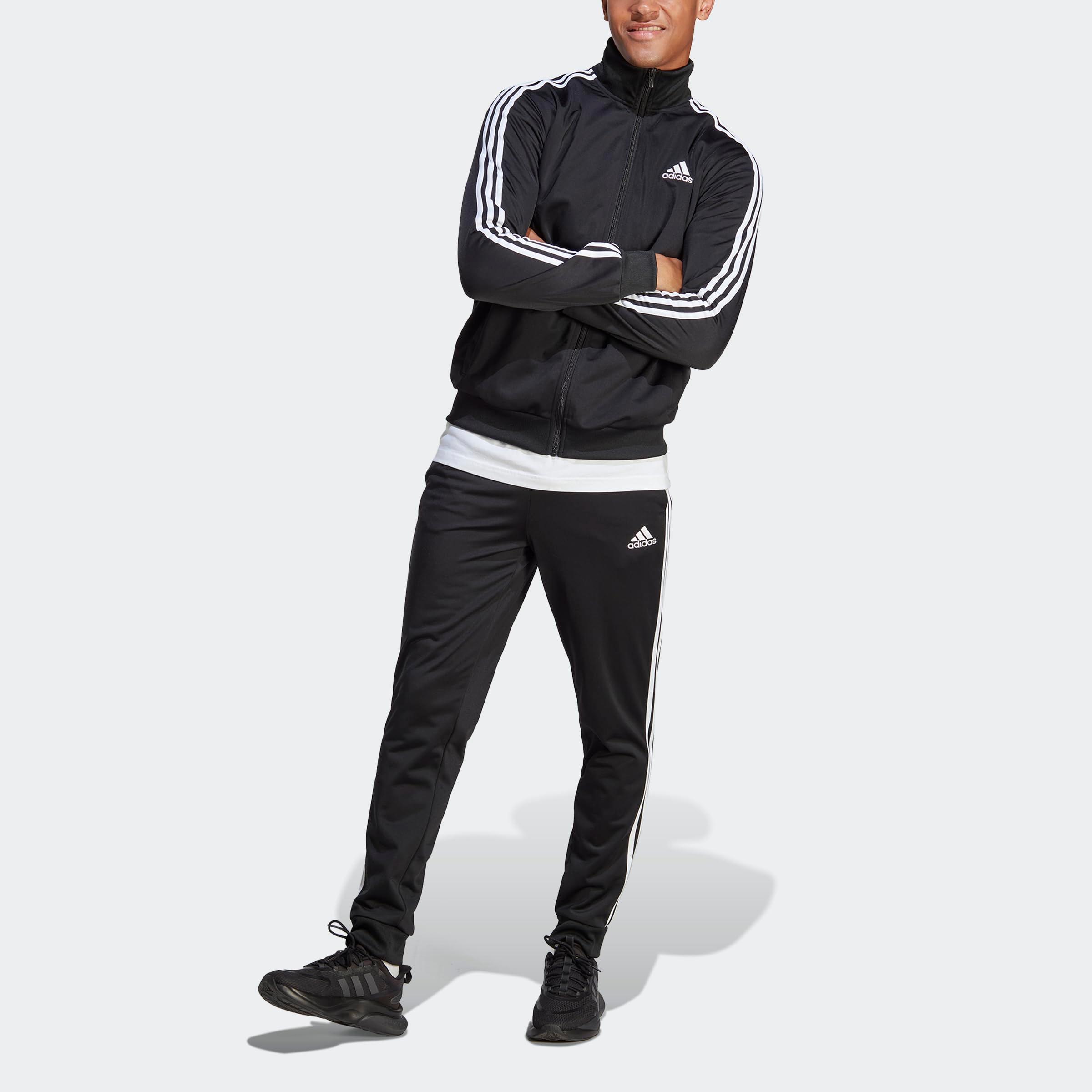 adidas Men's Size Basic 3-Stripes Tricot Track Suit - Image 4