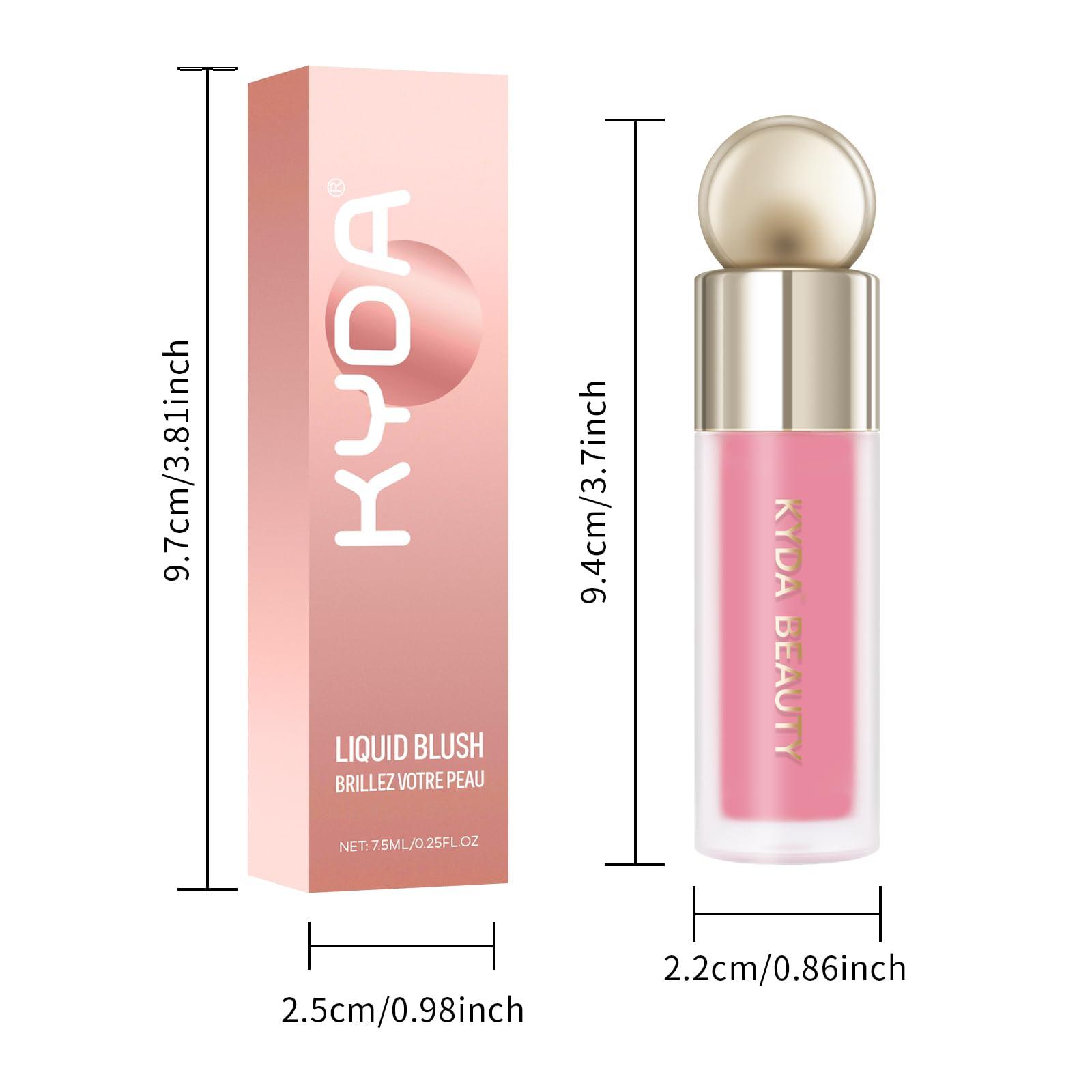 KYDA Liquid Blush, Matte Tinted for Cheeks, Lasting Dewy Finish, High Pigment Soft Creamy Blush, Blendable Lightweight Cover-Cool Pink - Image 7