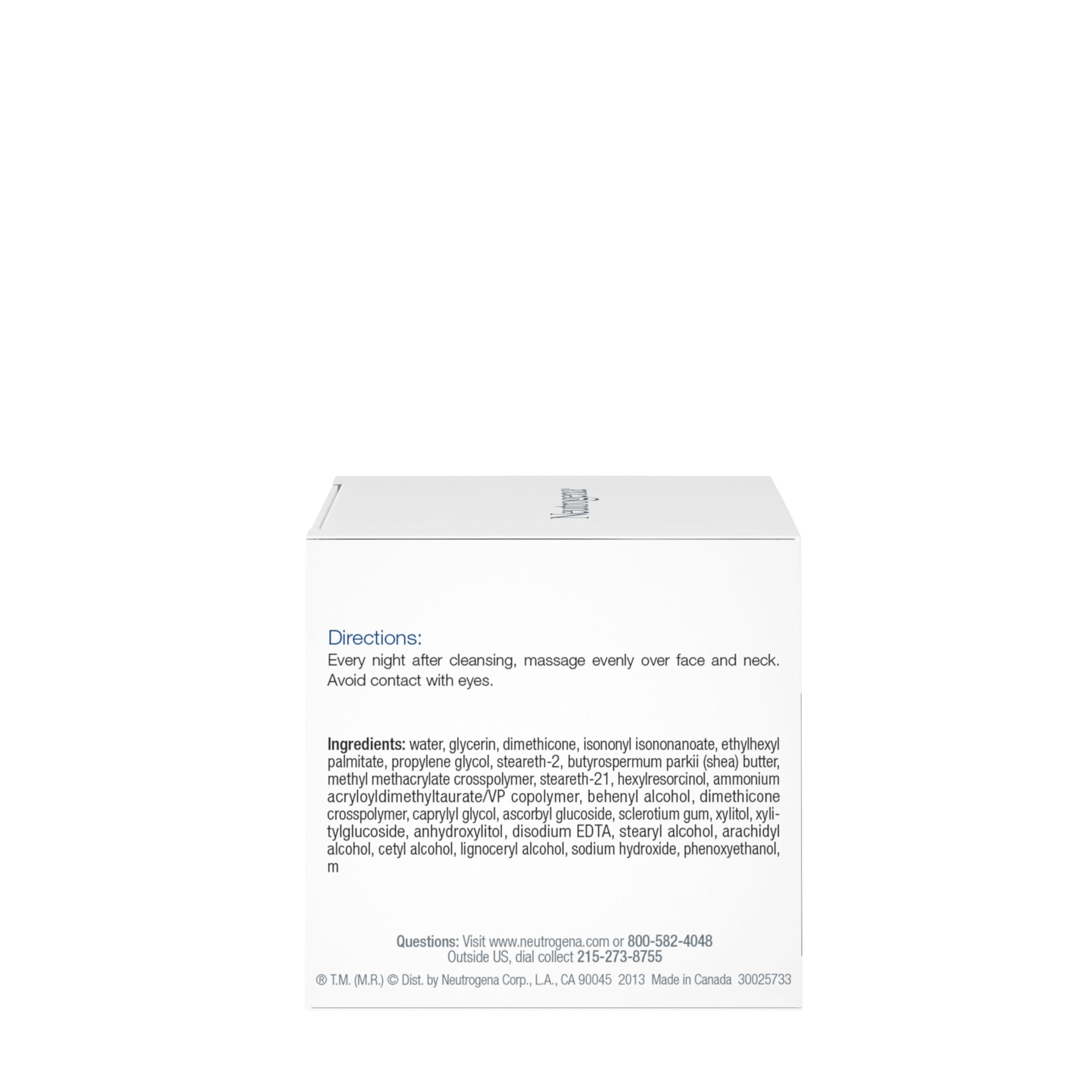 Neutrogena Triple Age Repair Night Cream, 1.7oz Jar, Anti-Aging Face Cream, Face Moisturizer For Women & Men, Hydrating Night Face Moisturizer for Even Skin Tone & Firming, Vitamin C - Image 8