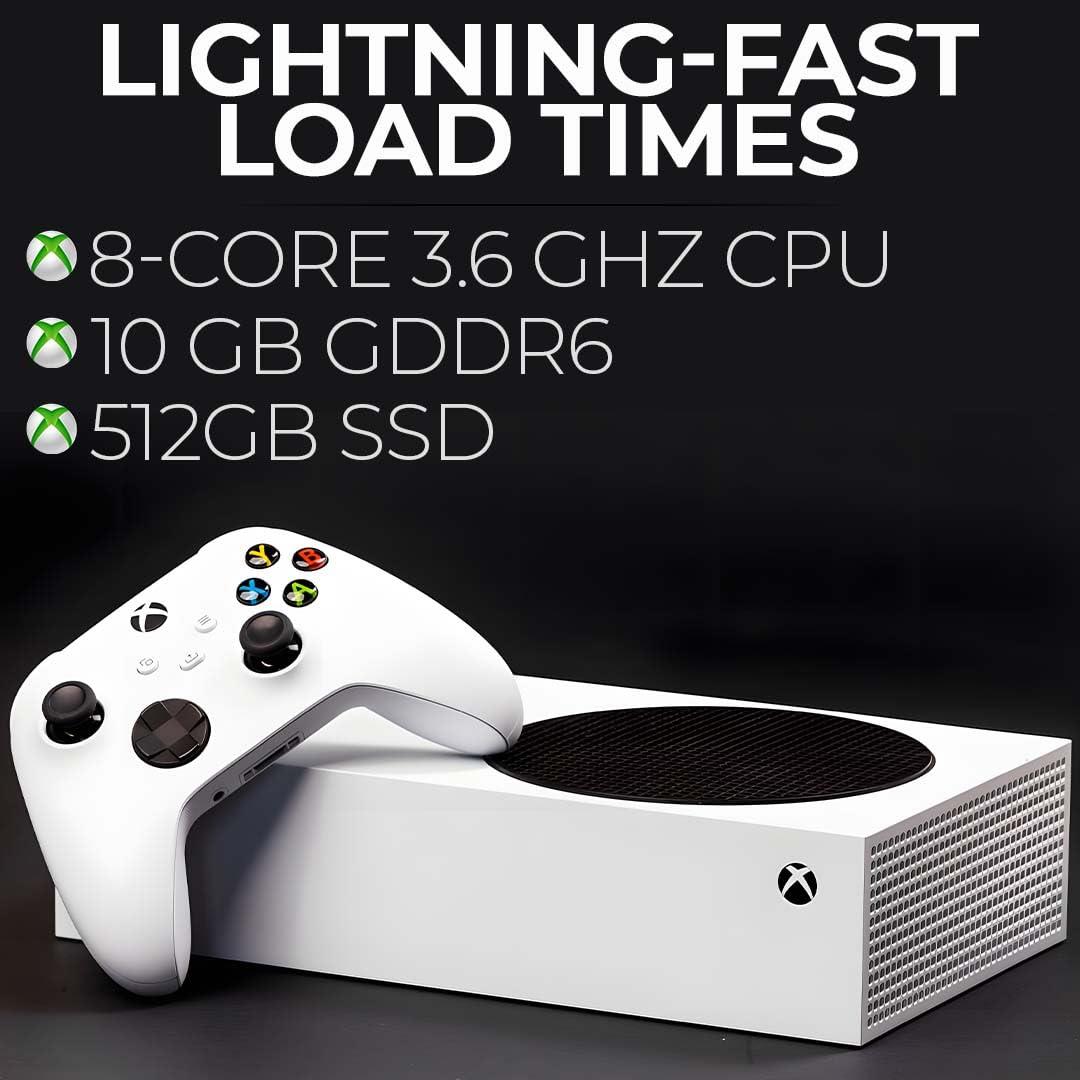 Zeust 2021 Xbox Series S 512GB All-Digital Bundle - Includes the Xbox Series Series S Console 512 GB Refurbished, Wireless Controller & 1 Microfiber Cloth (Renewed) - Image 3