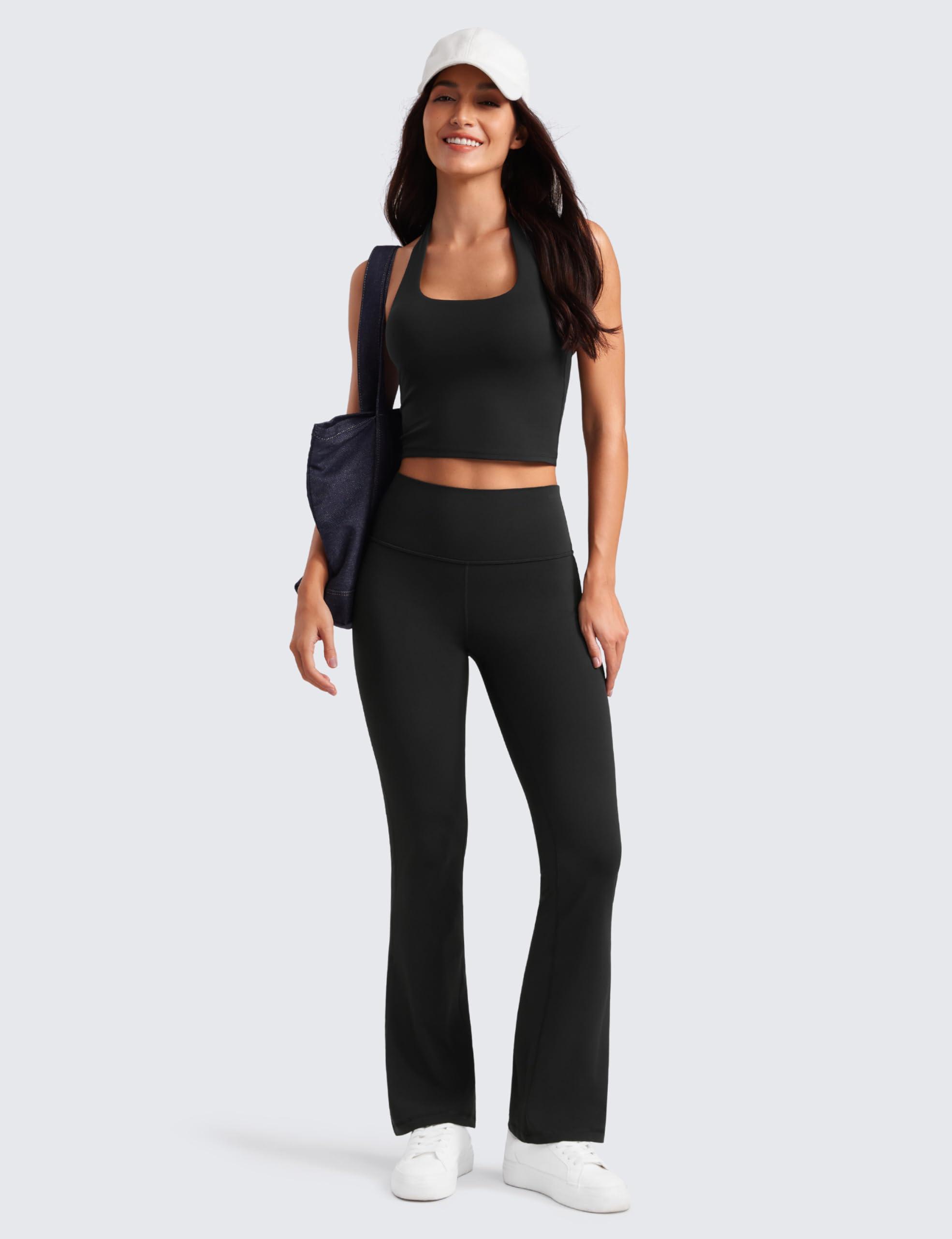 CRZ YOGA Womens Butterluxe High Waist Flare Pants 29" / 30.5" / 32" / 33.5" - Yoga Bootcut Wide Leg with Pocket Lounge - Image 2