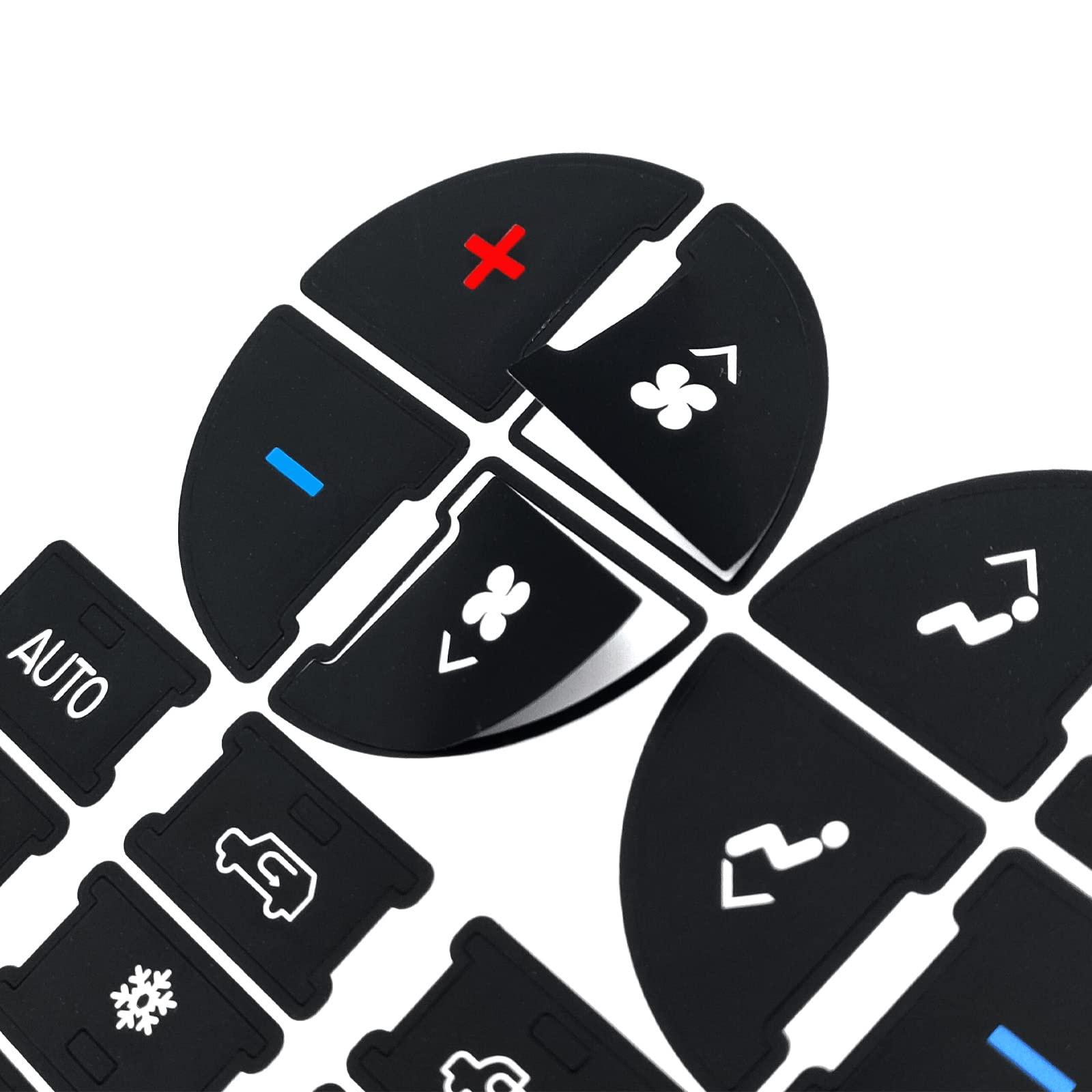 2 Packs AC Dash Button Repair Kit -Compatible with Chevy, Best for Fixing Ruined Faded A/C Control Buttons - Decal Replacement Fits Select 07-14 GM Vehicles - Car SUV Van Truck Accessories - Image 3