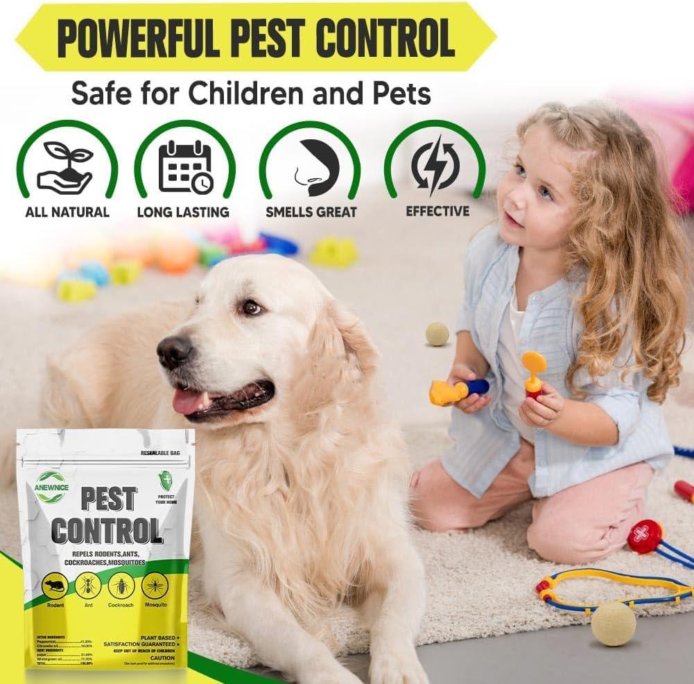 NJYNME Pest Control Balls, Peppermint Strongly Repel Rodents, Mouse, Mice, Rats, Ant, Roach, Moths & Other Pest, Indoor Mice Repellent, Mosquito Repellent-8P - Image 4