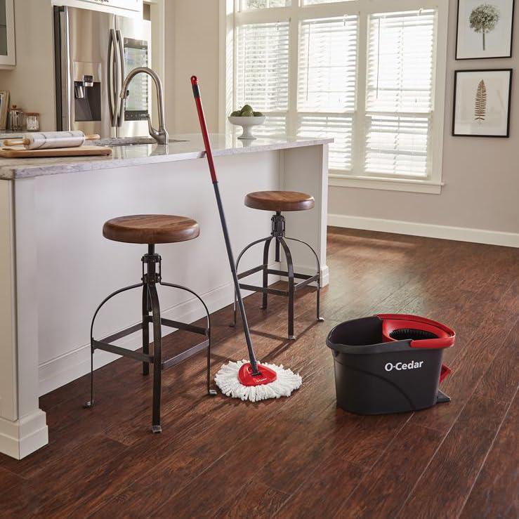 O-Cedar EasyWring Microfiber Spin Mop and Bucket Cleaning System - Image 11
