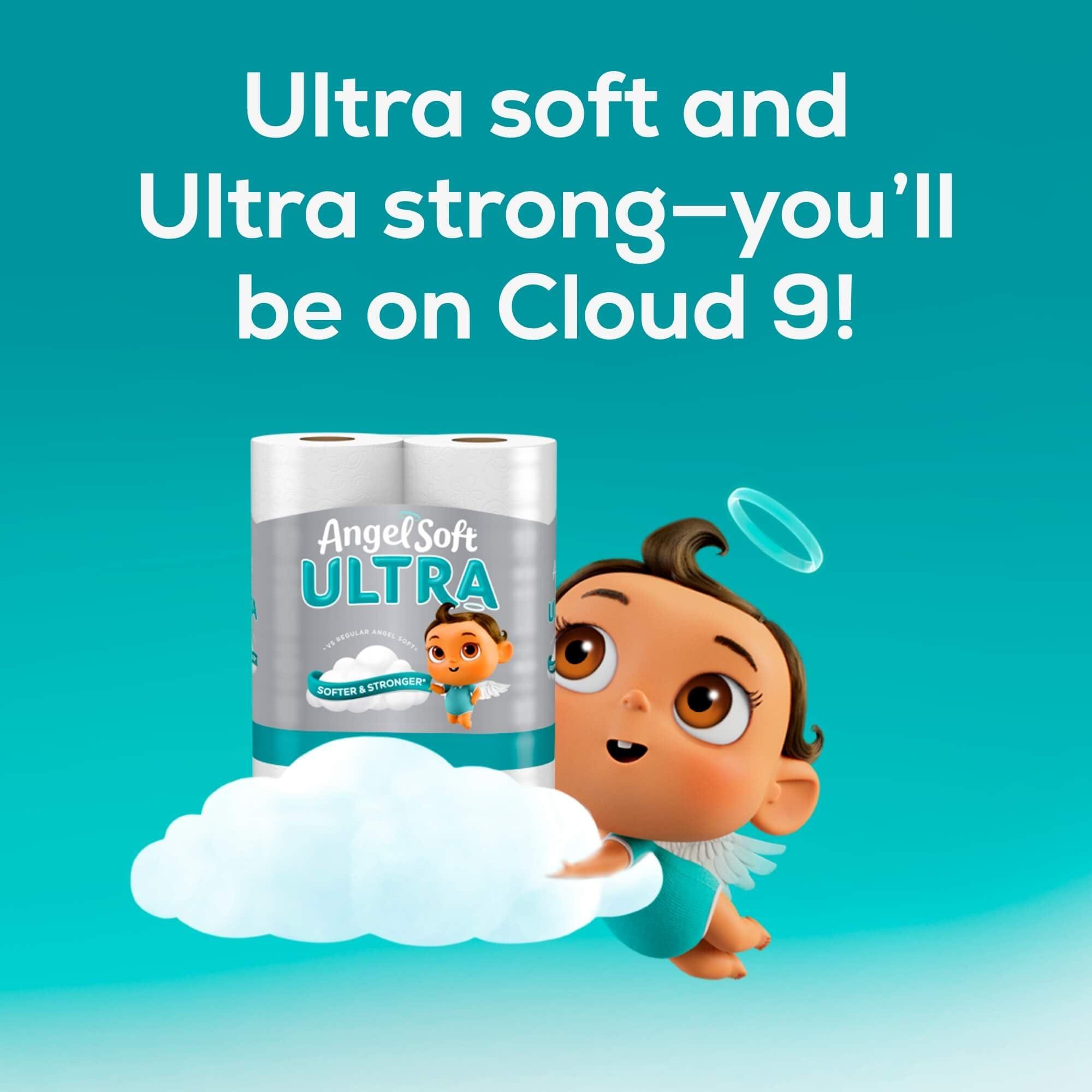 Angel Soft Ultra Toilet Paper, 6 Mega Rolls = 24 Regular Rolls, 2 Ply Toilet Tissue - Image 2