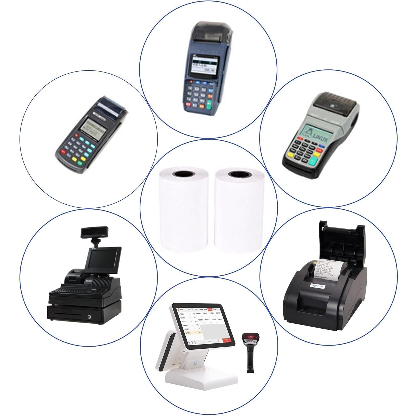 (50 Rolls) LabelMore 2 1/4" X 50' Thermal Paper Rolls, Credit Card Paper Rolls Thermal, Cash Register Roll, Premium Pos Thermal Printer Paper - Image 5