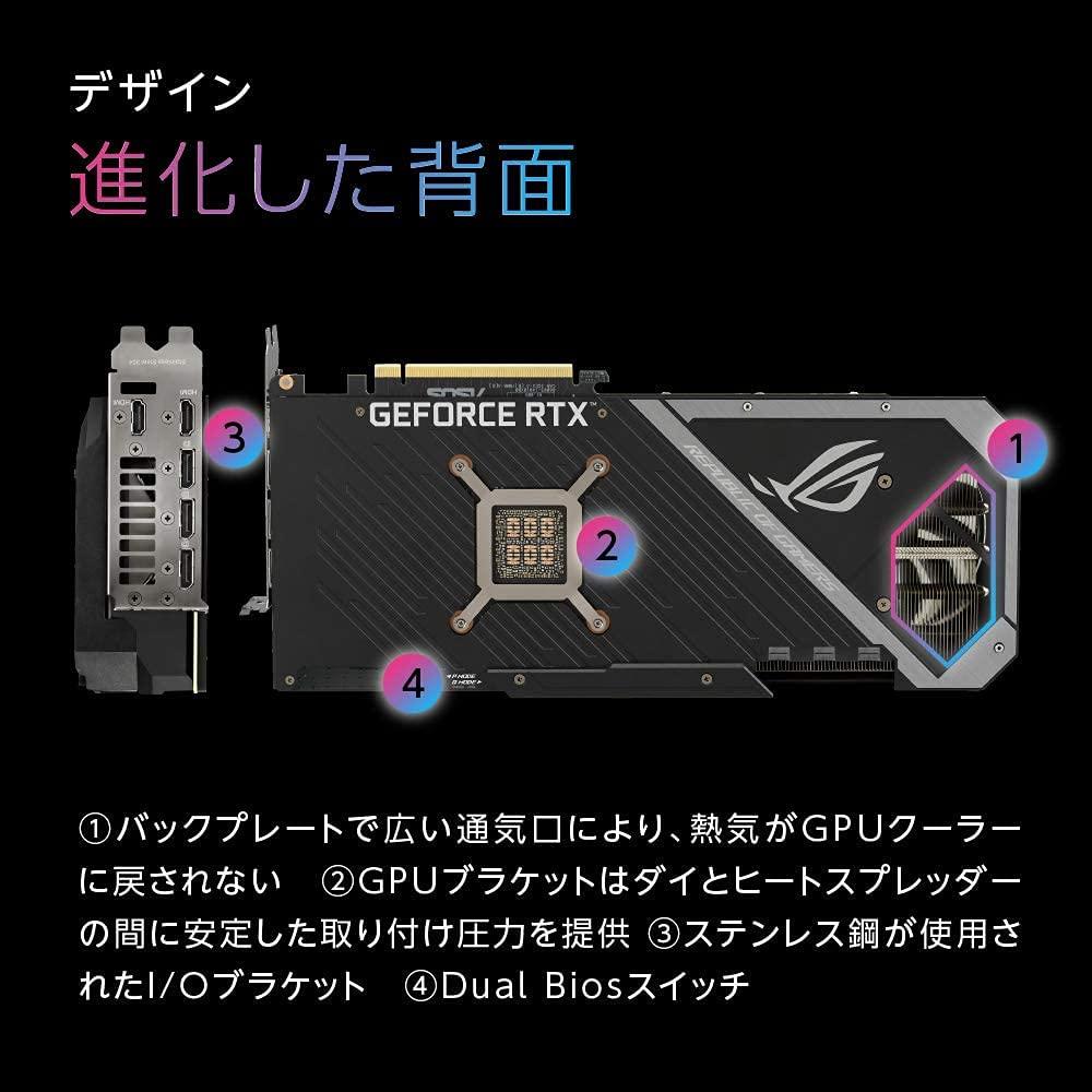 ASUS ROG Strix GeForce RTX 3090 OC Edition 24GB GDDR6X Gaming Graphics Card with Axial-tech Fans & Central Static Pressure Fan ROG-STRIX-RTX3090-O24G-GAMING (Renewed) - Image 6