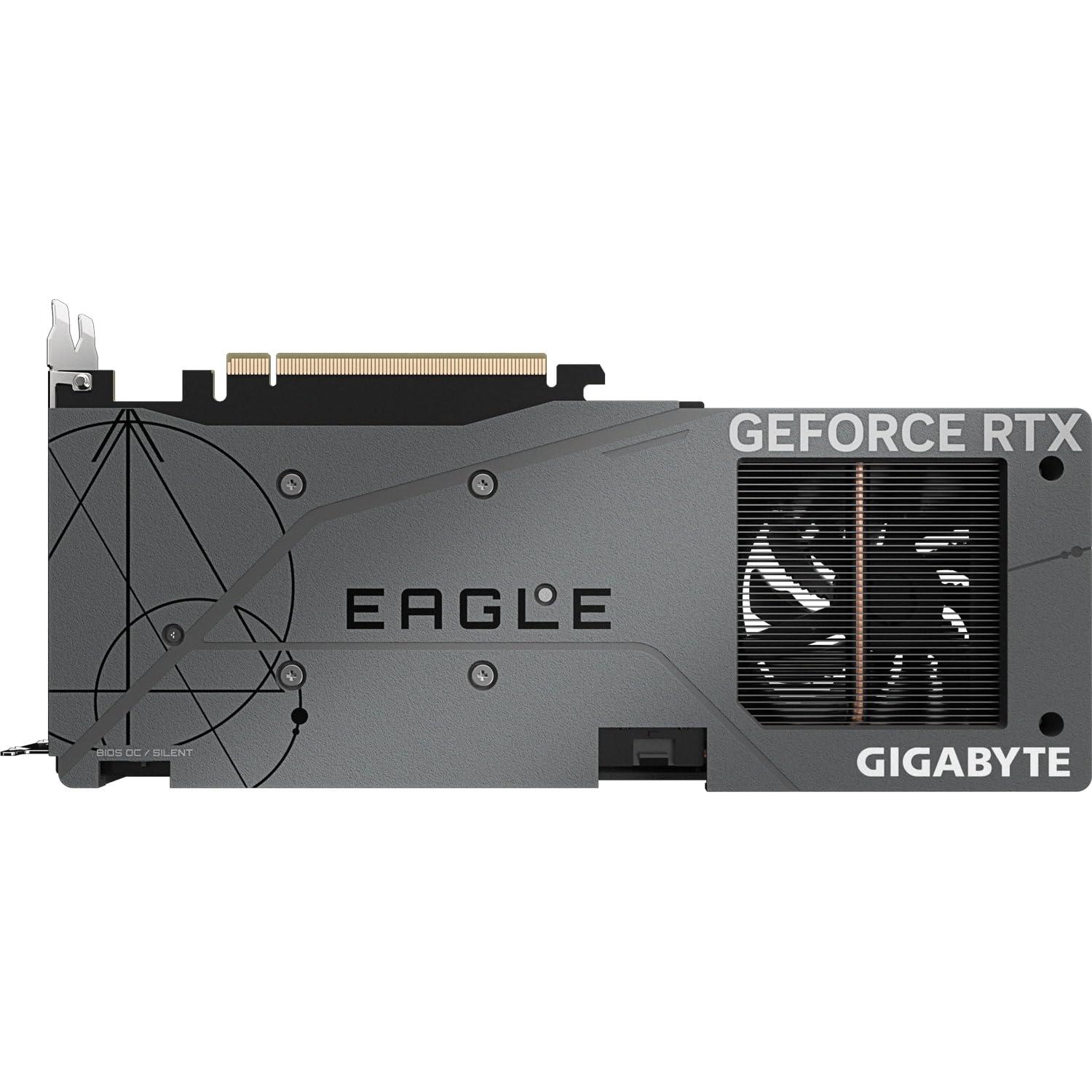 GIGABYTE NVIDIA GeForce RTX 4060 Eagle OC Graphics Card - 8GB GDDR6, 128-bit, PCI-E 4.0, 2505MHz Core Clock, 2X DP 1.4, 2X HDMI 2.1a, NVIDIA DLSS 3 - GV-N4060EAGLE OC-8GD - Image 6