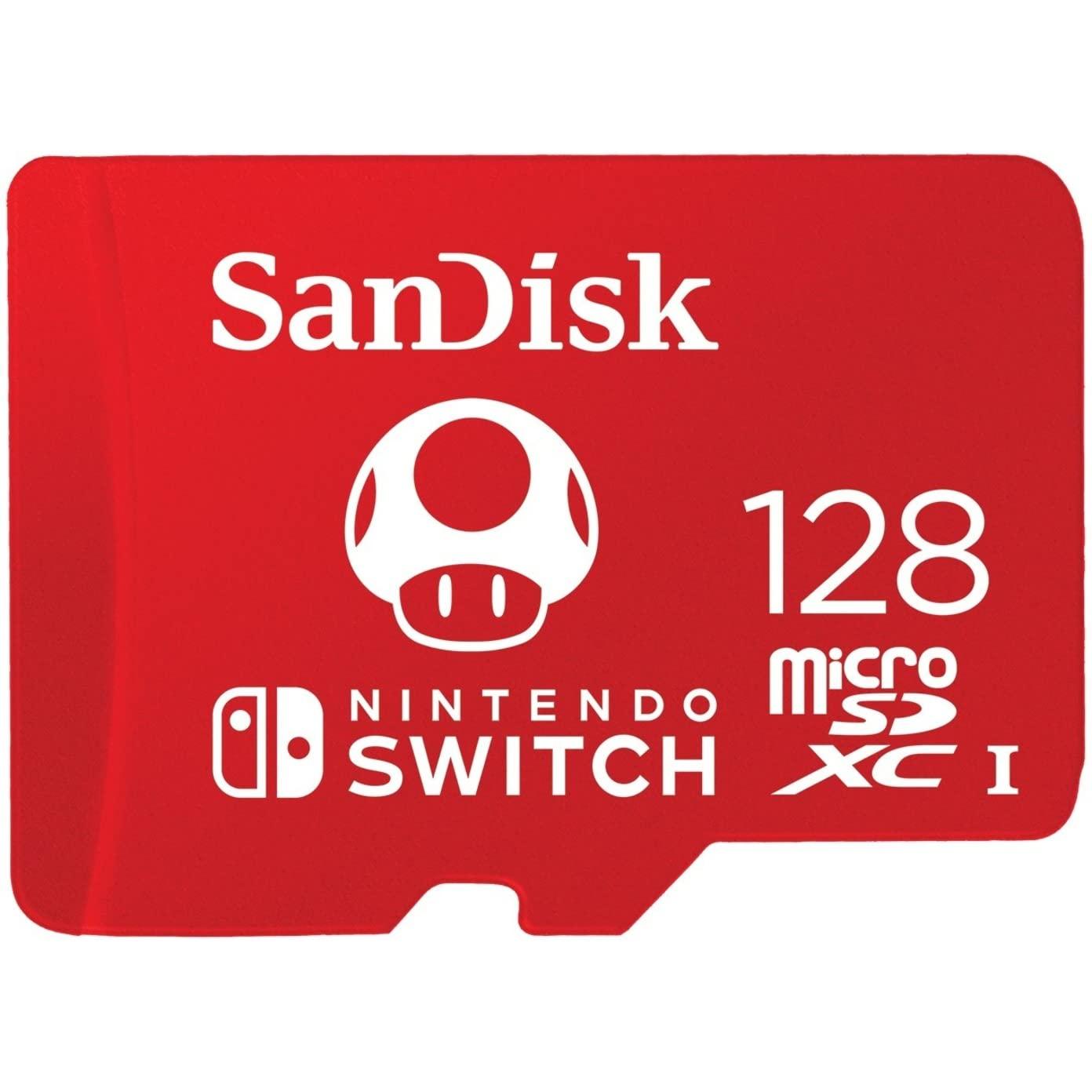 SanDisk 128GB microSDXC Card, Licensed for Nintendo-Switch - Made for Nintendo Switch 1, OLED, and Lite - SDSQXAO-128G-GNCZN