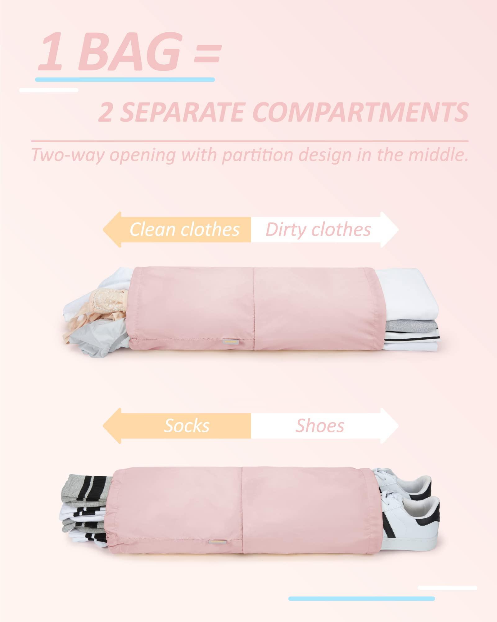 BAGSMART 6 Set Compression Packing Cubes - Lightweight Travel Essentials, Durable Luggage Organizer - Image 4