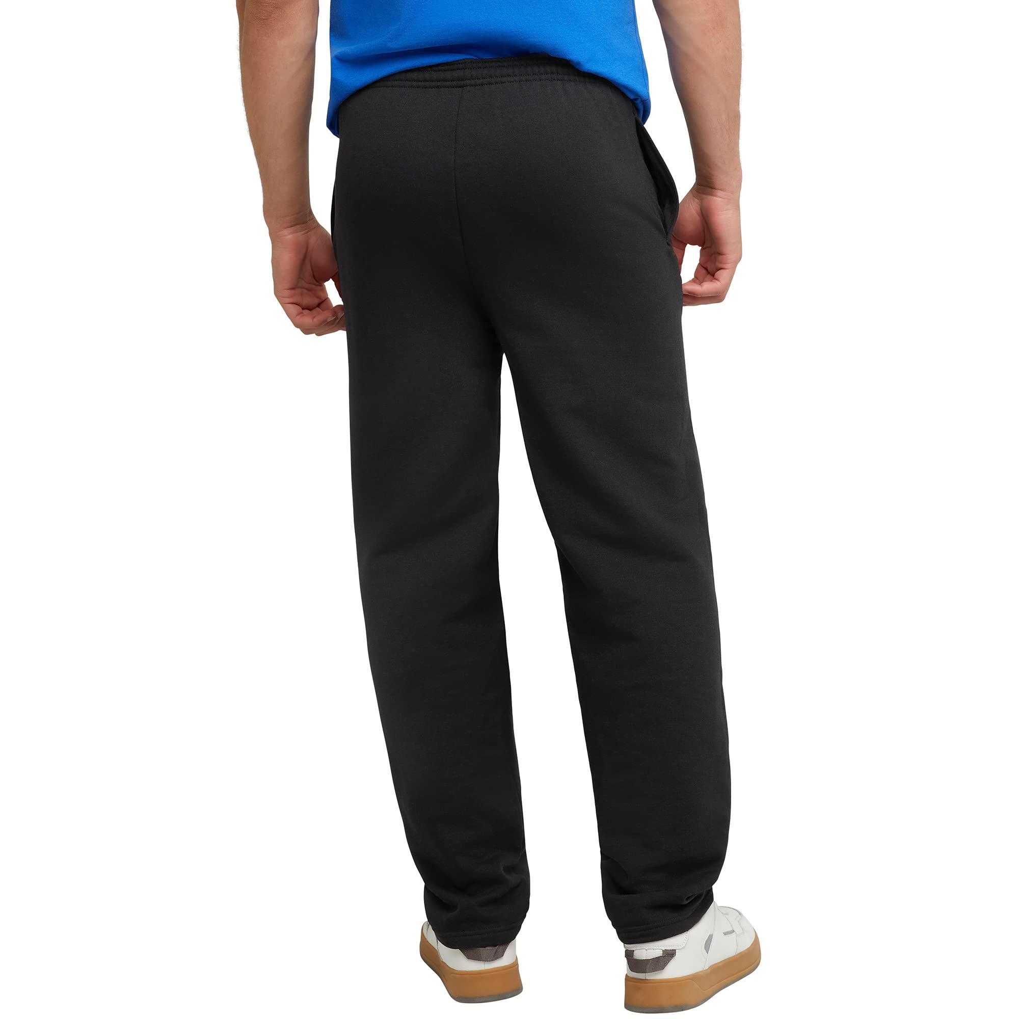 Hanes, EcoSmart Fleece Sweats for Men, Open Bottom Sweatpants, 30.5" - Image 2